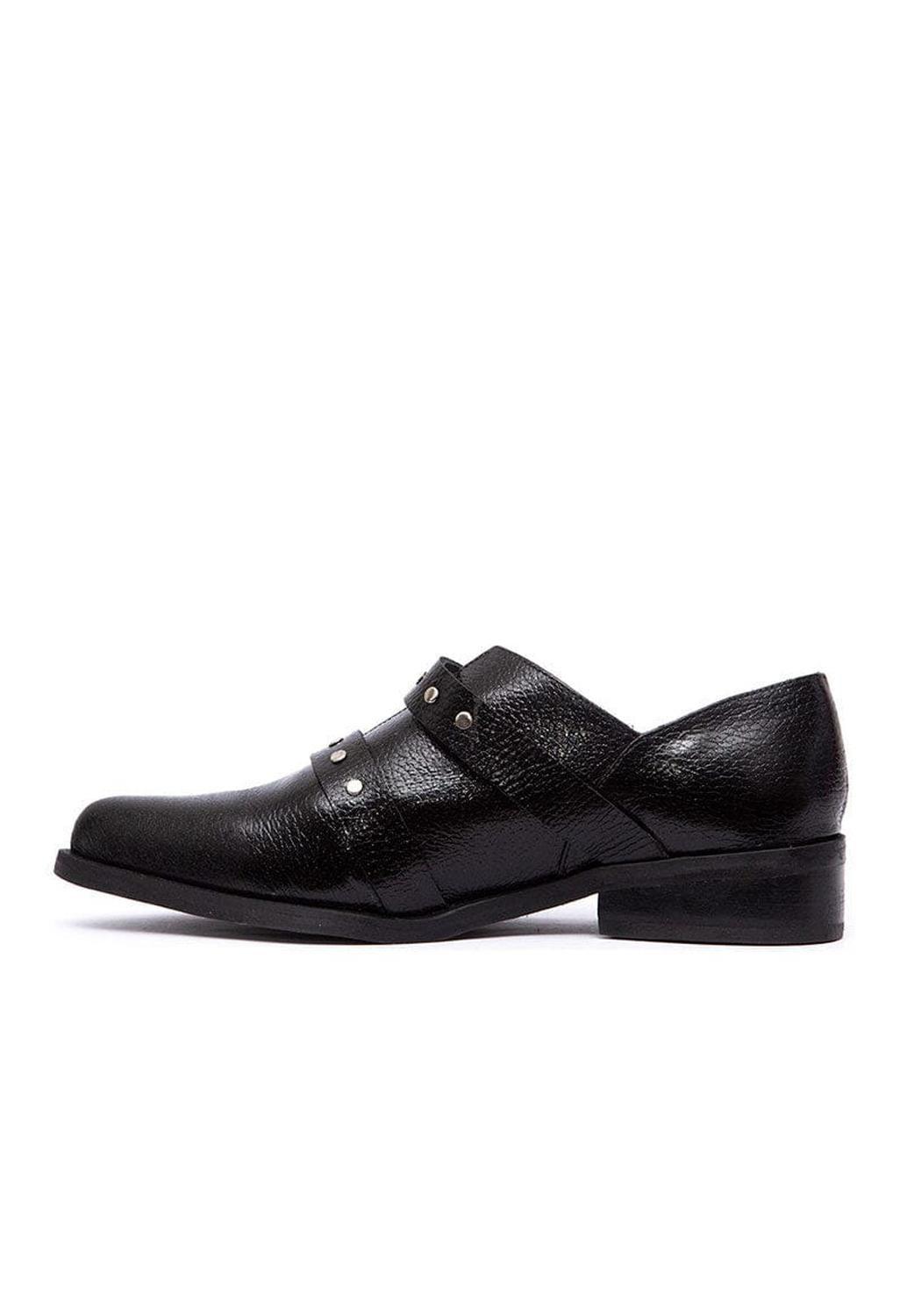 Zapato Mujer De Cuero Juana Negro C1-2