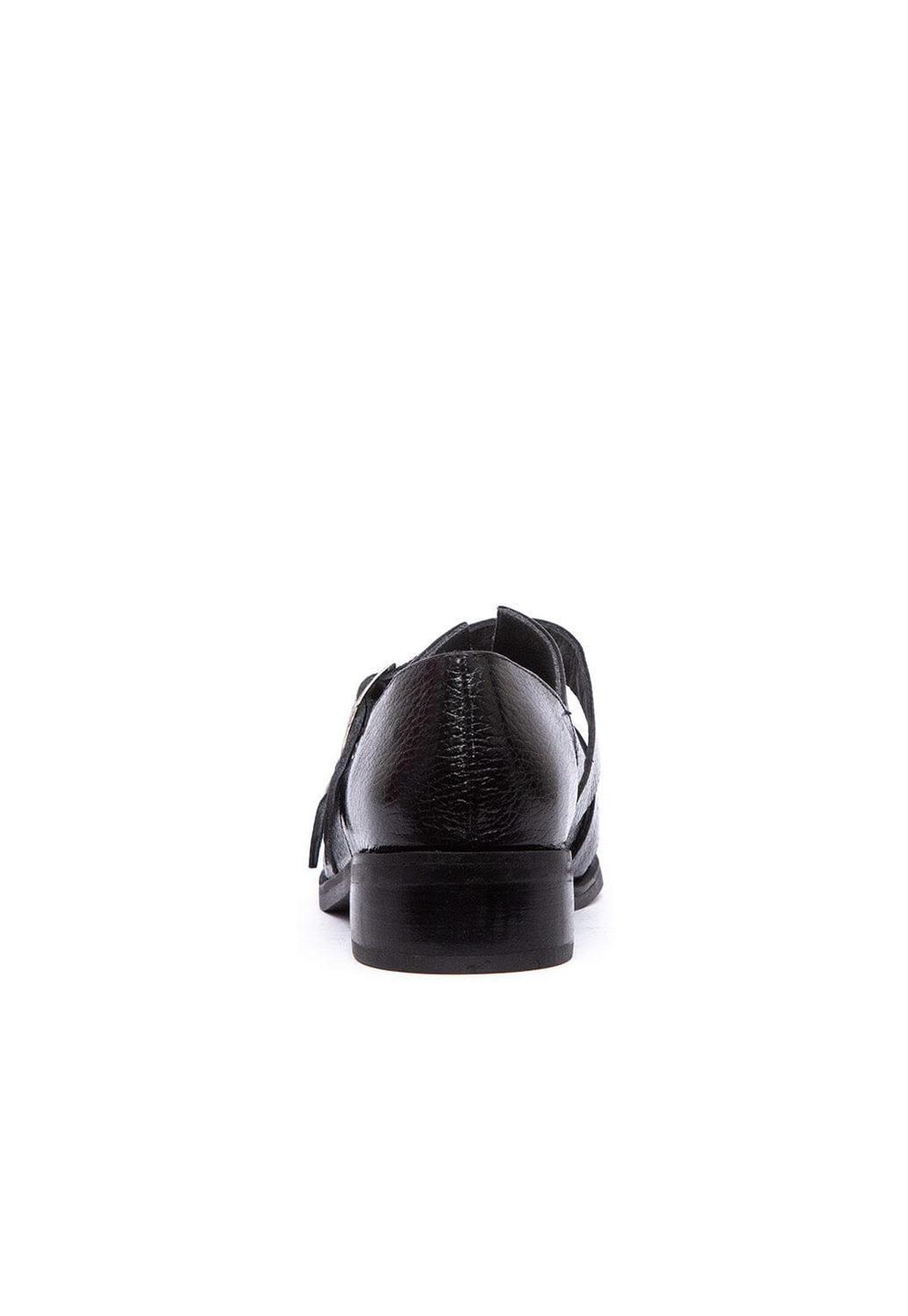 Zapato Mujer De Cuero Juana Negro C1-3