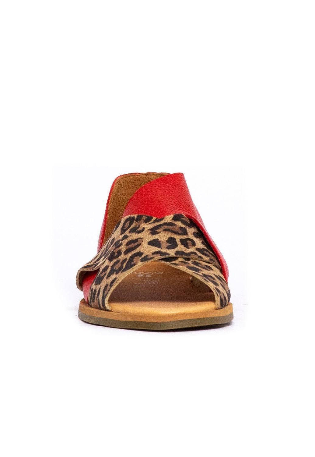 Sandalia Mujer / Socaire Leopardo Rojo-1