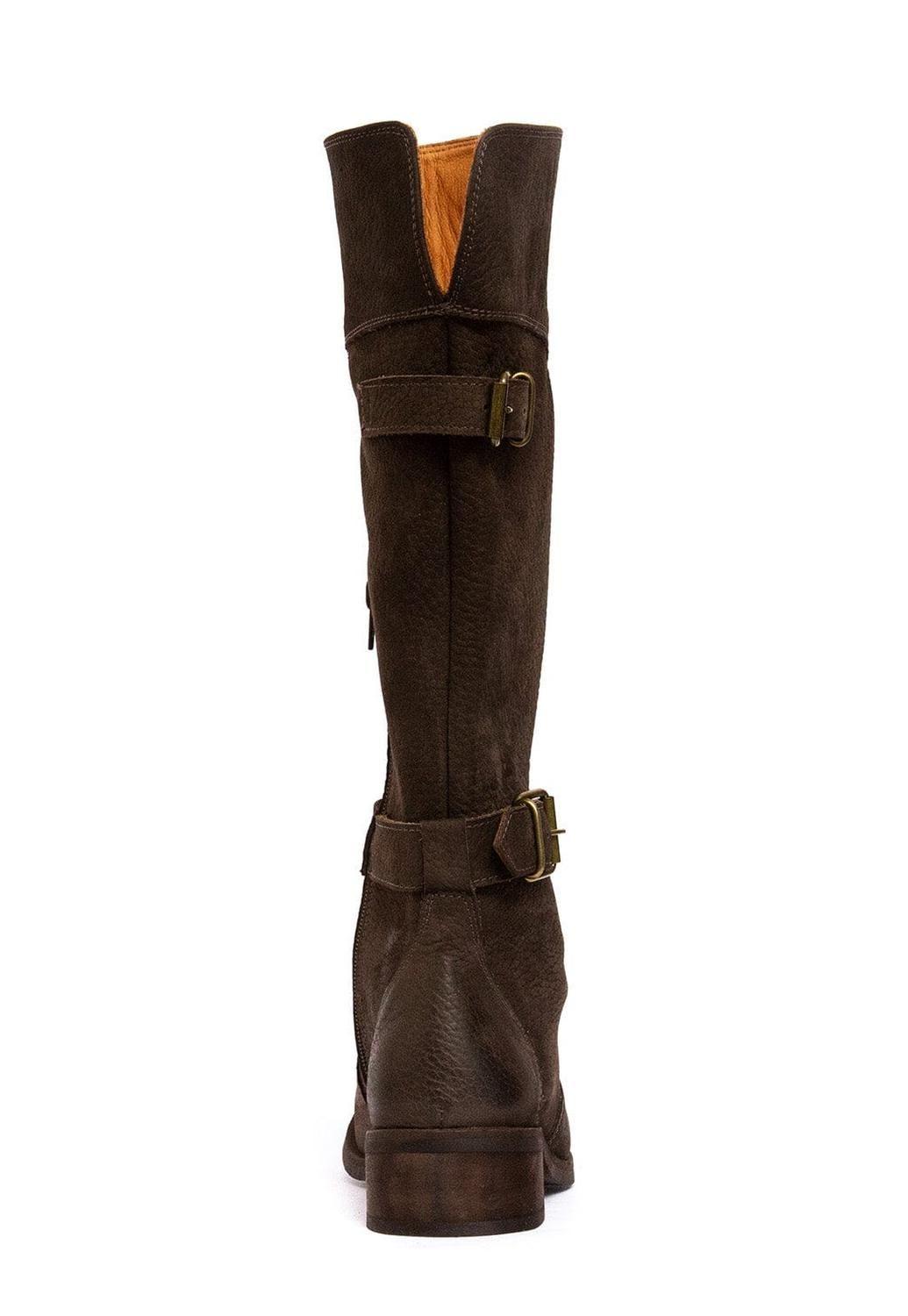 Bota Mujer De Cuero Harriet Café C2-4