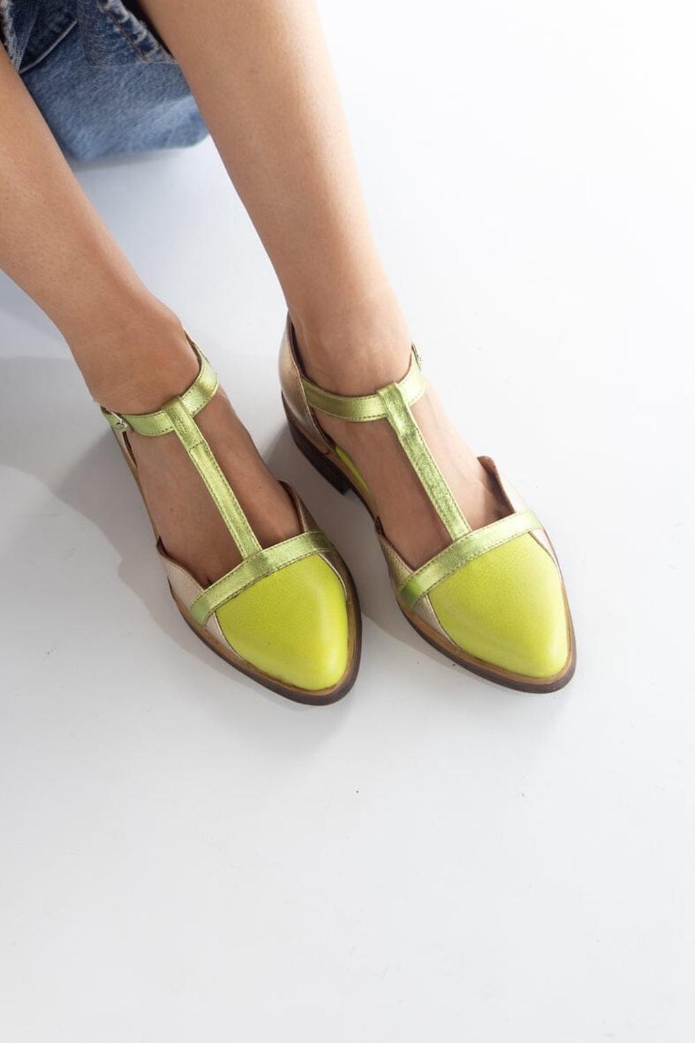 Zapato Mujer / Pomarino Verde Niquel-6