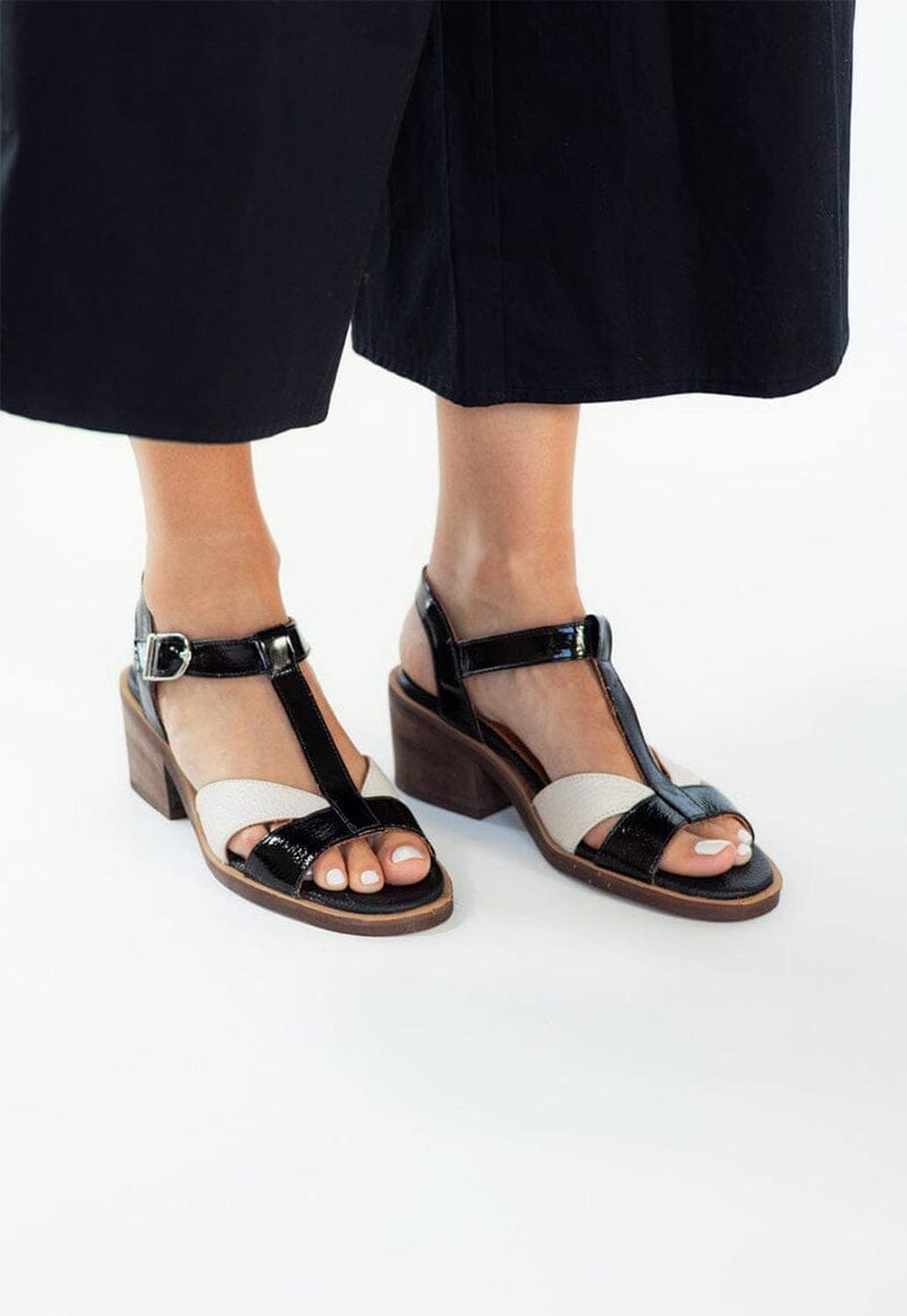 Sandalia Mujer / Sauco Negro Beige-1