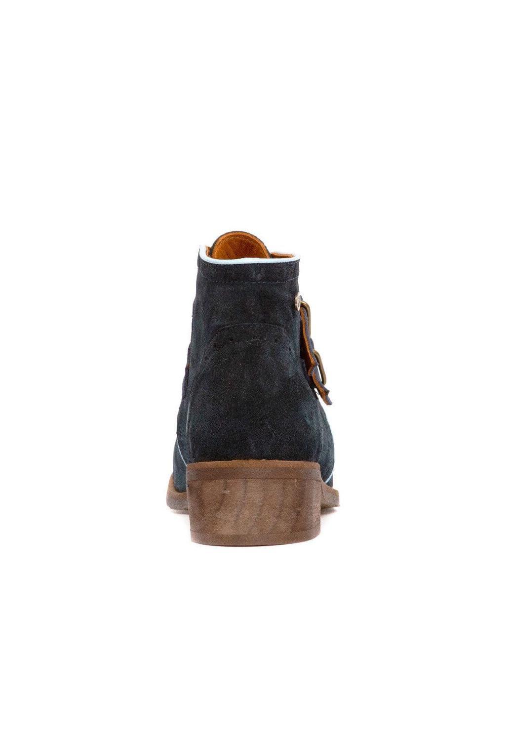 Botin Mujer De Cuero Judy Azul C2-2