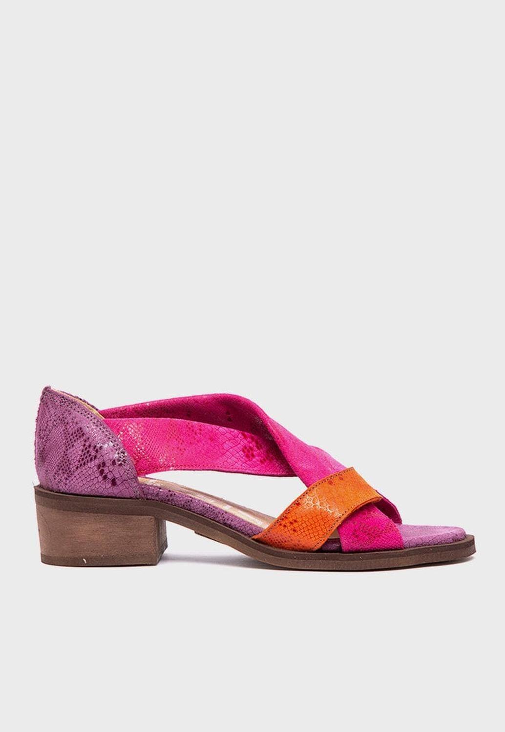 Sandalia Mujer / Tortolita Fucsia Naranjo-6