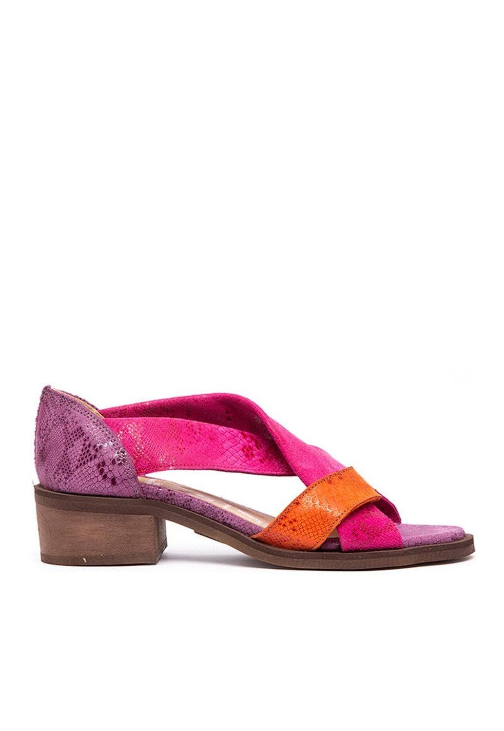 Sandalia Mujer / Tortolita Fucsia Naranjo-1