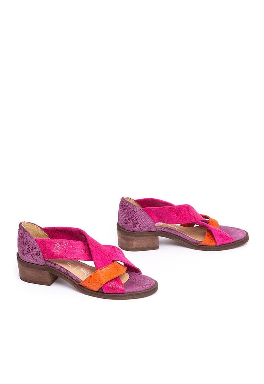 Sandalia Mujer / Tortolita Fucsia Naranjo-5