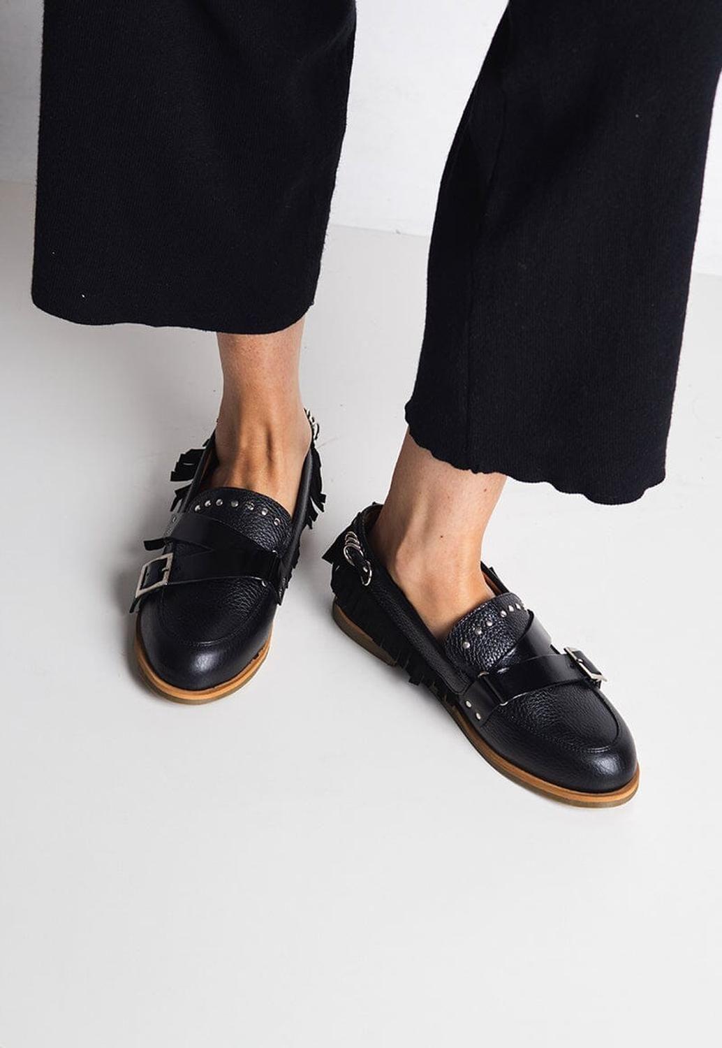 Mocasin Mujer / Fresia Negro-1