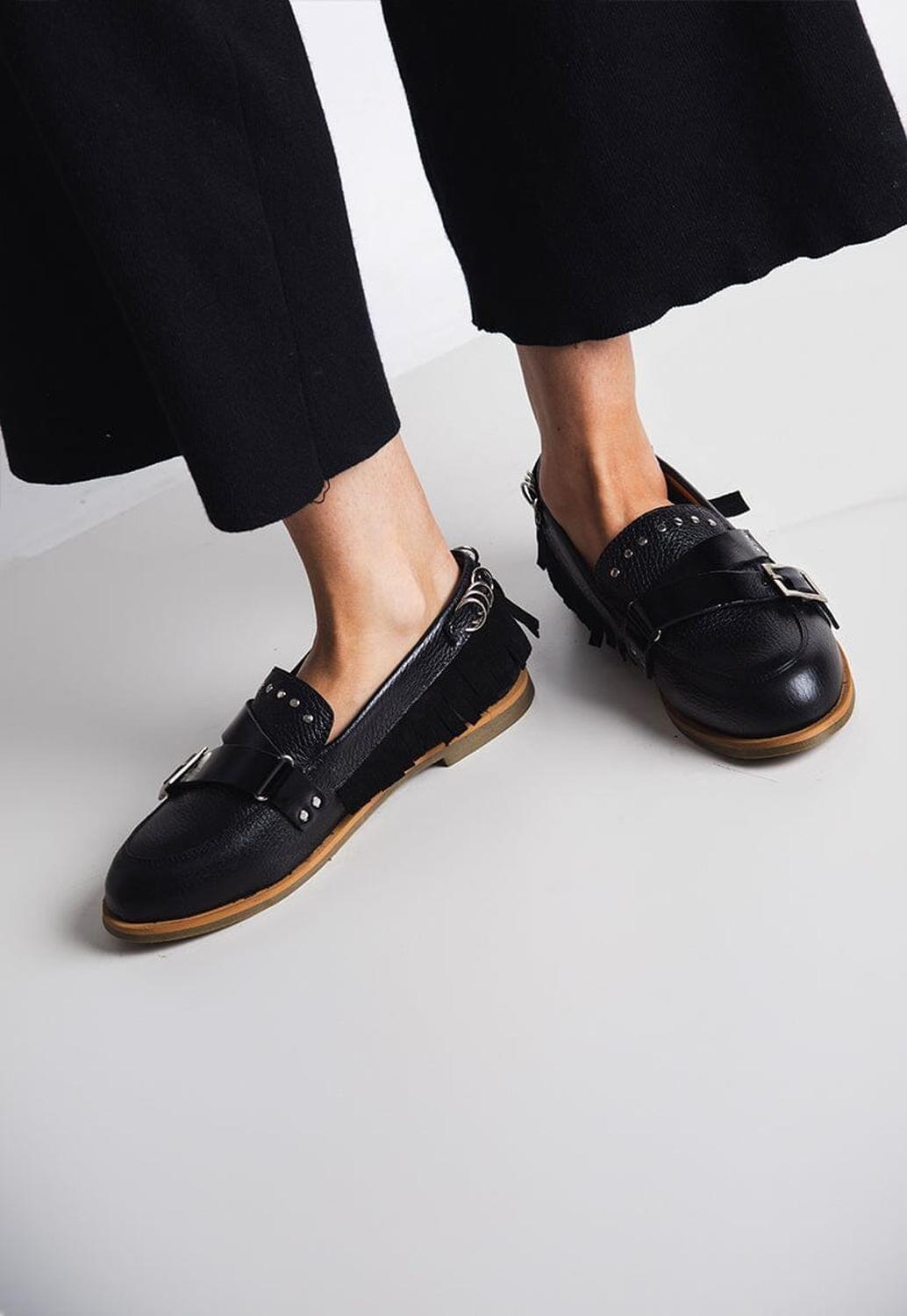 Mocasin Mujer / Fresia Negro-7