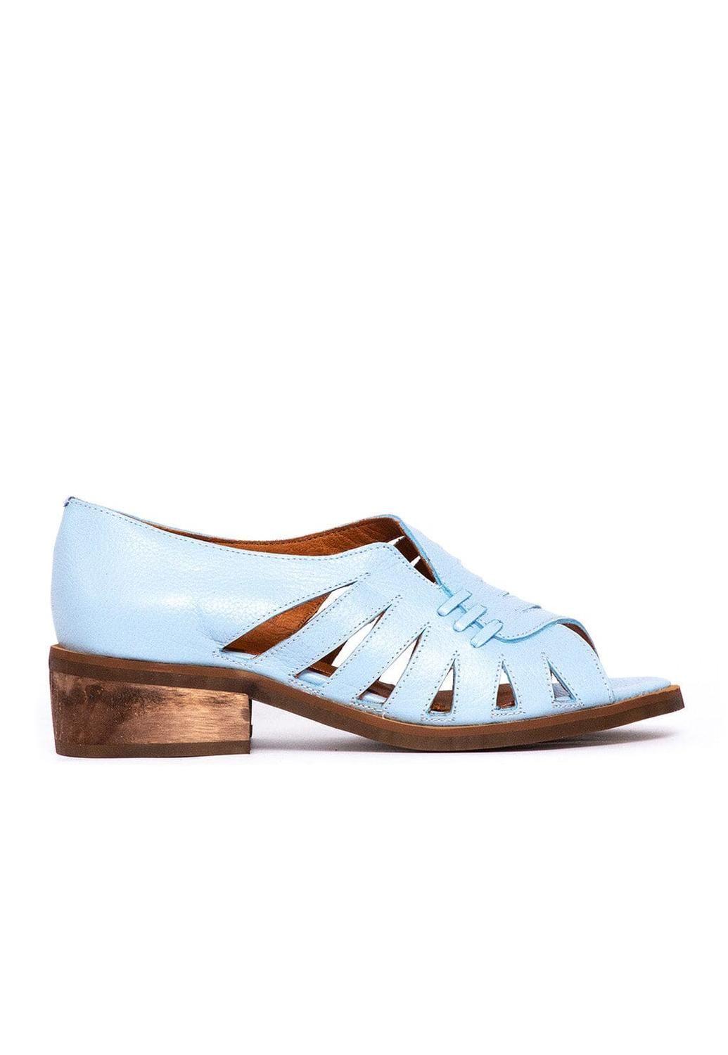 Sandalia Mujer / Mielero Celeste-0