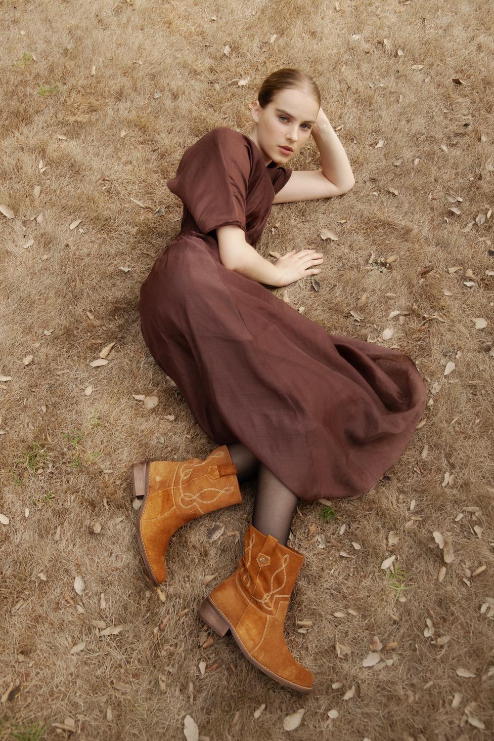 Botin Mujer / Gardenia Camel-2