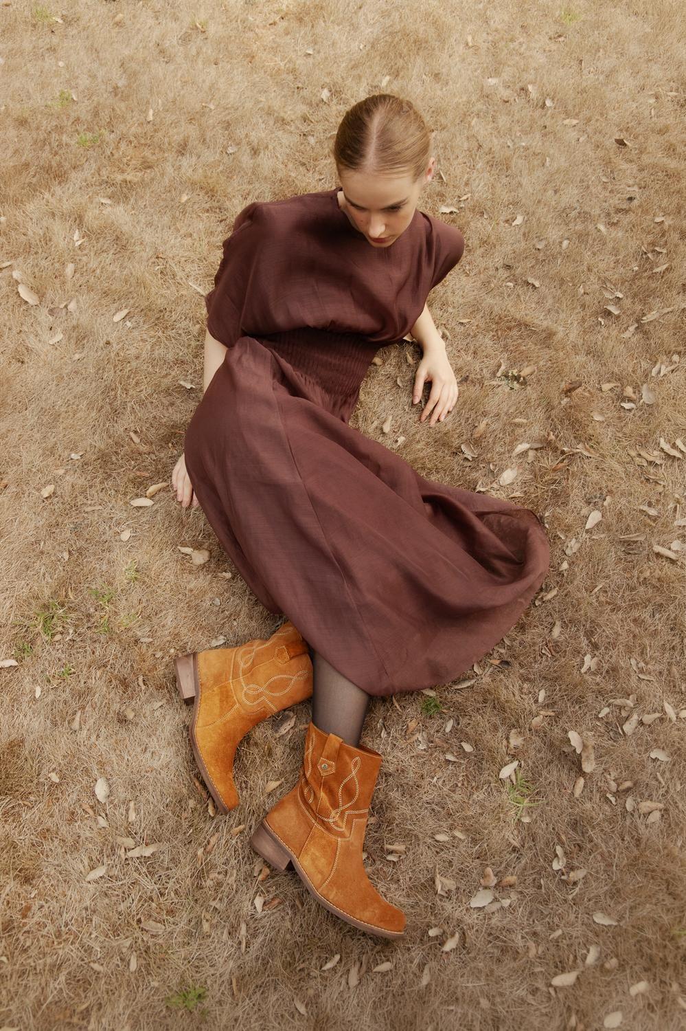 Botin Mujer / Gardenia Camel-3