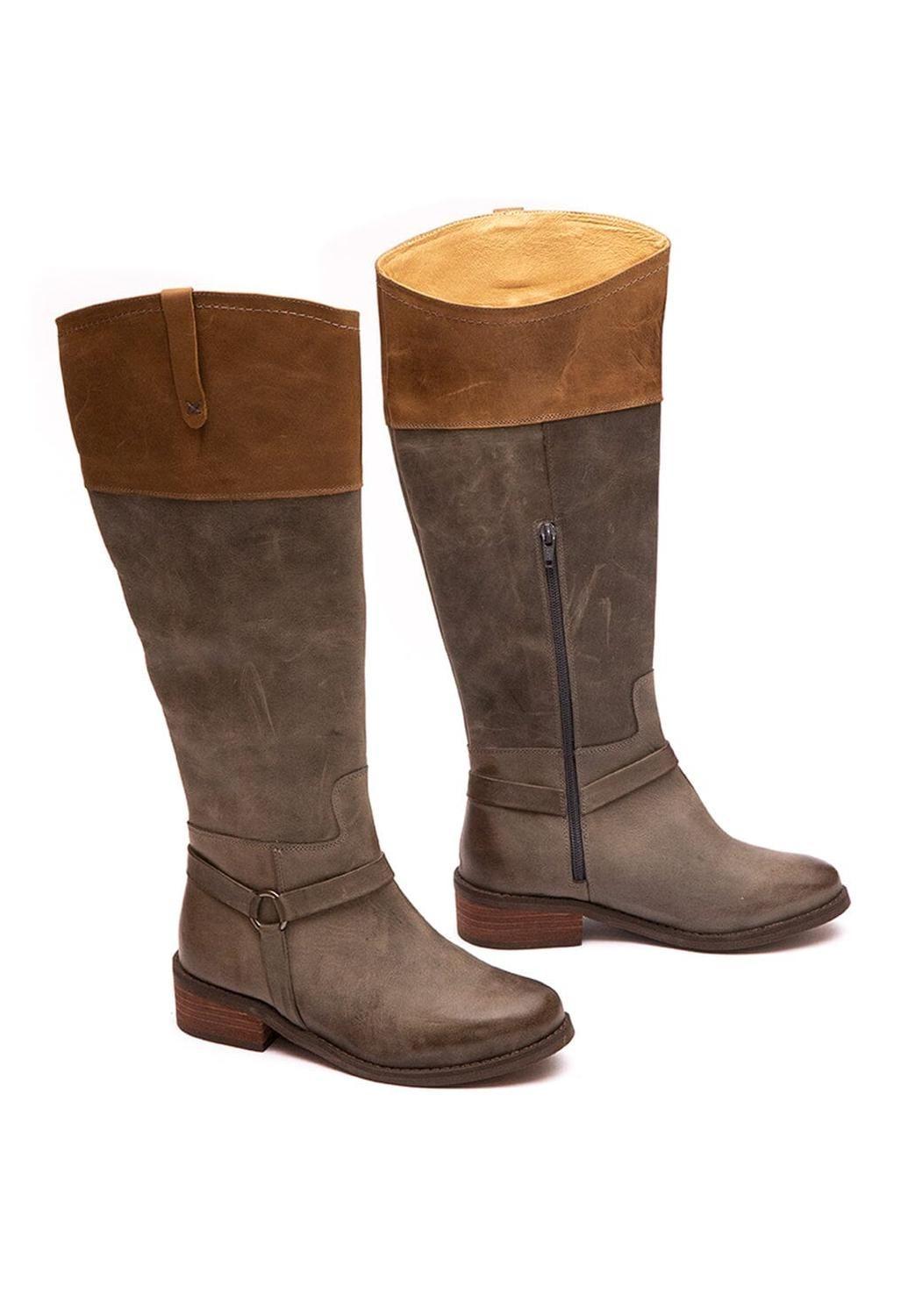 Bota Mujer / Blanca Gris Taupe-6