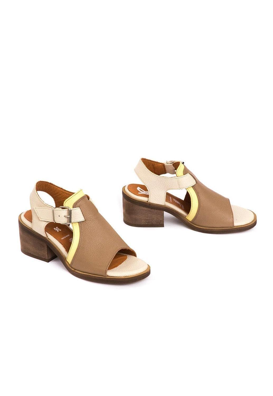 Sandalia Mujer / Guanay Cafe Amarillo-5