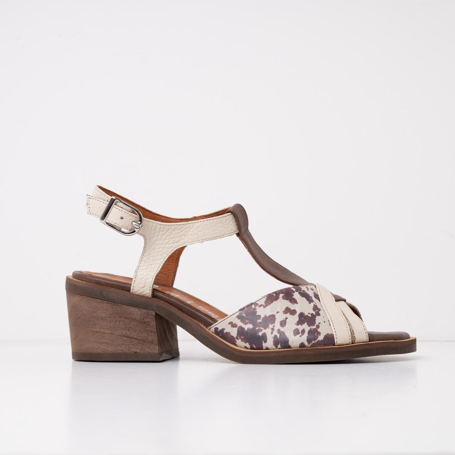 Sandalia Mujer Cuero  Parina Print-0