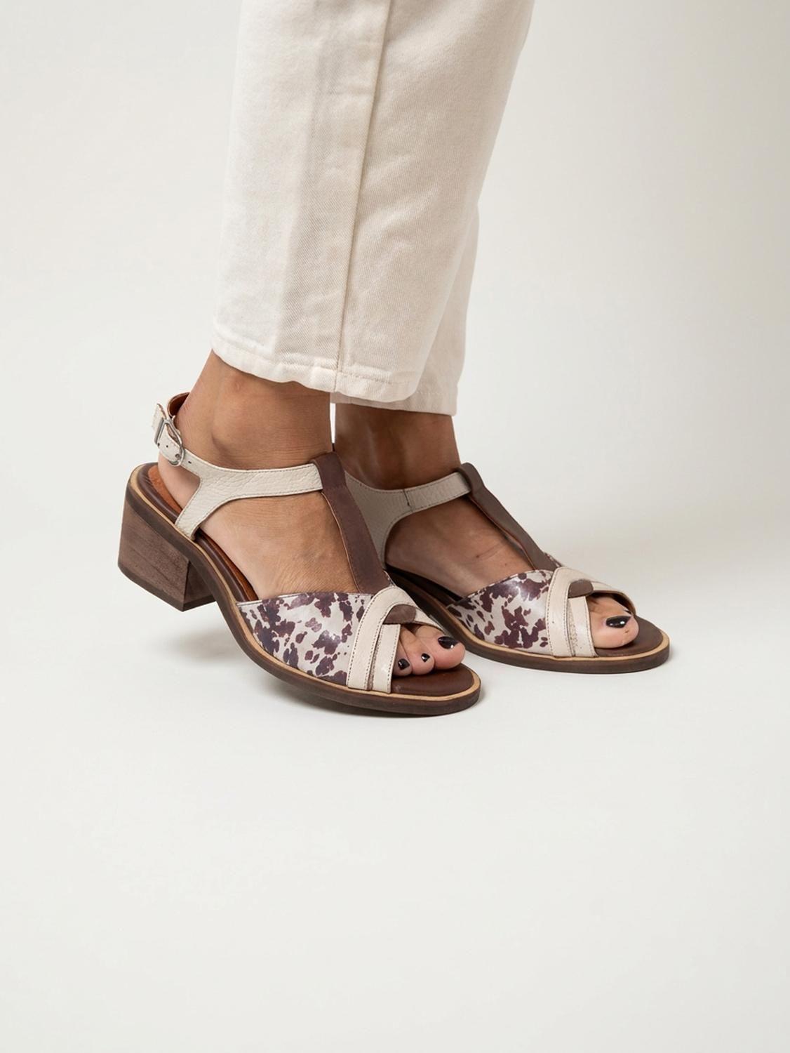Sandalia Mujer Cuero  Parina Print-3
