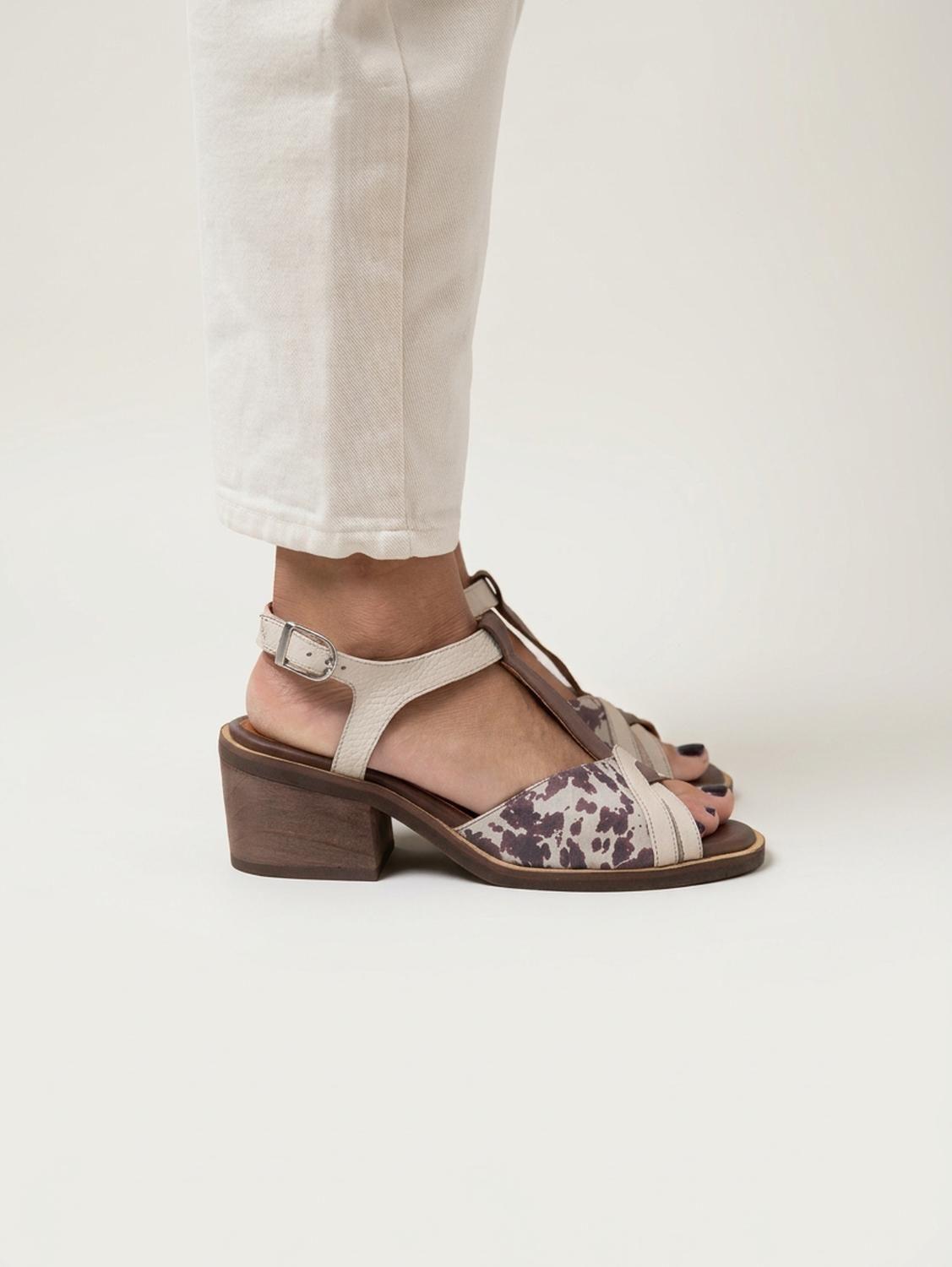 Sandalia Mujer Cuero  Parina Print-5