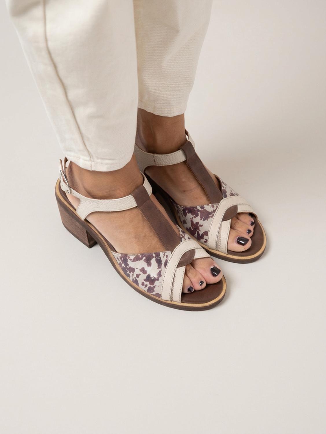 Sandalia Mujer Cuero  Parina Print-6