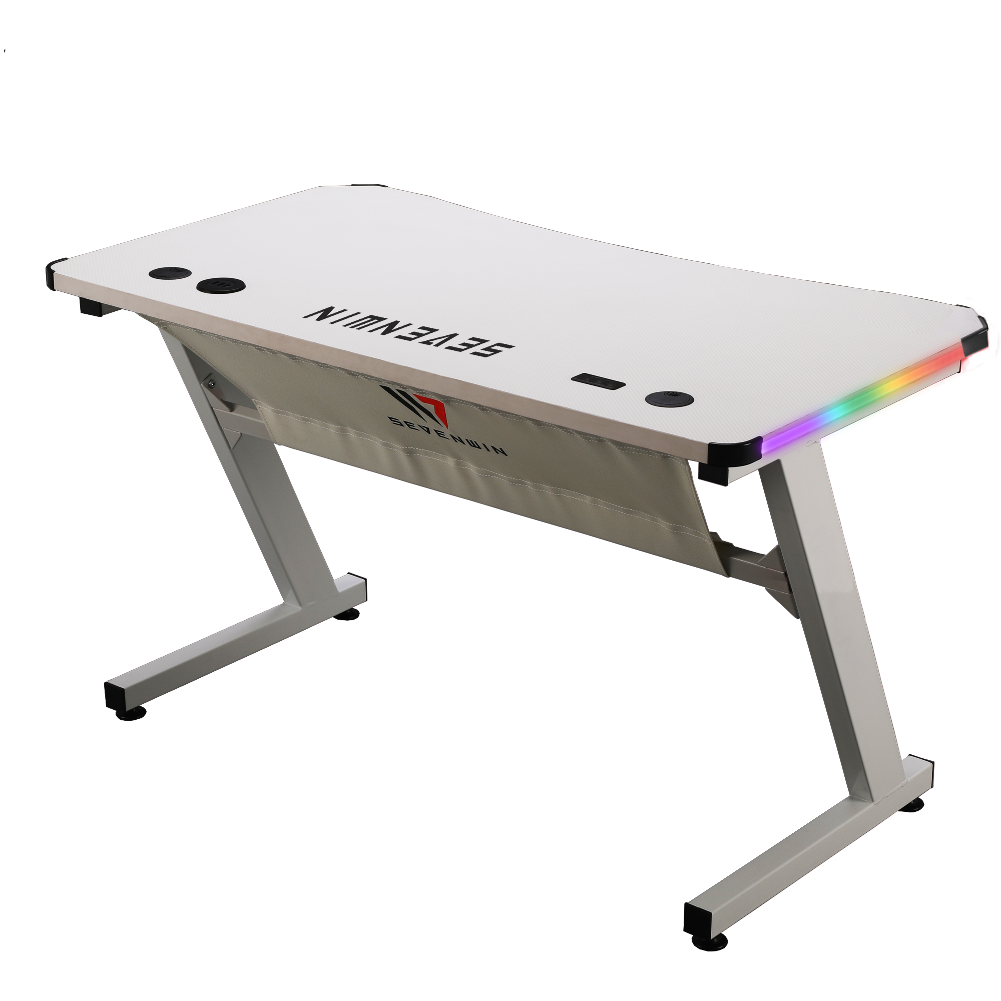 Escritorio Gamer Infinity White RGB-0