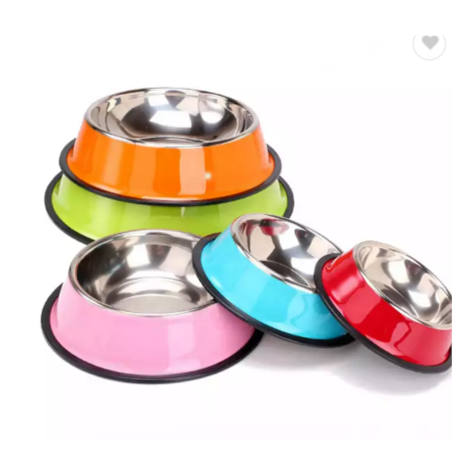 PLATO ACERO INOXIDABLE L ROSA 500 cc-2