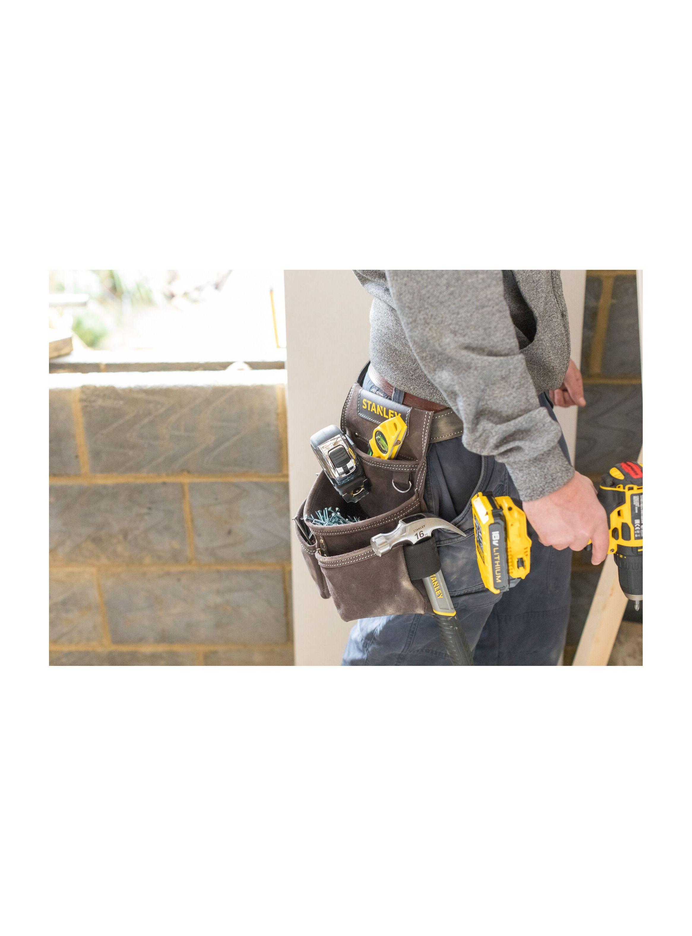 Bolsa porta herramientas cuero STANLEY STST1-80116-4