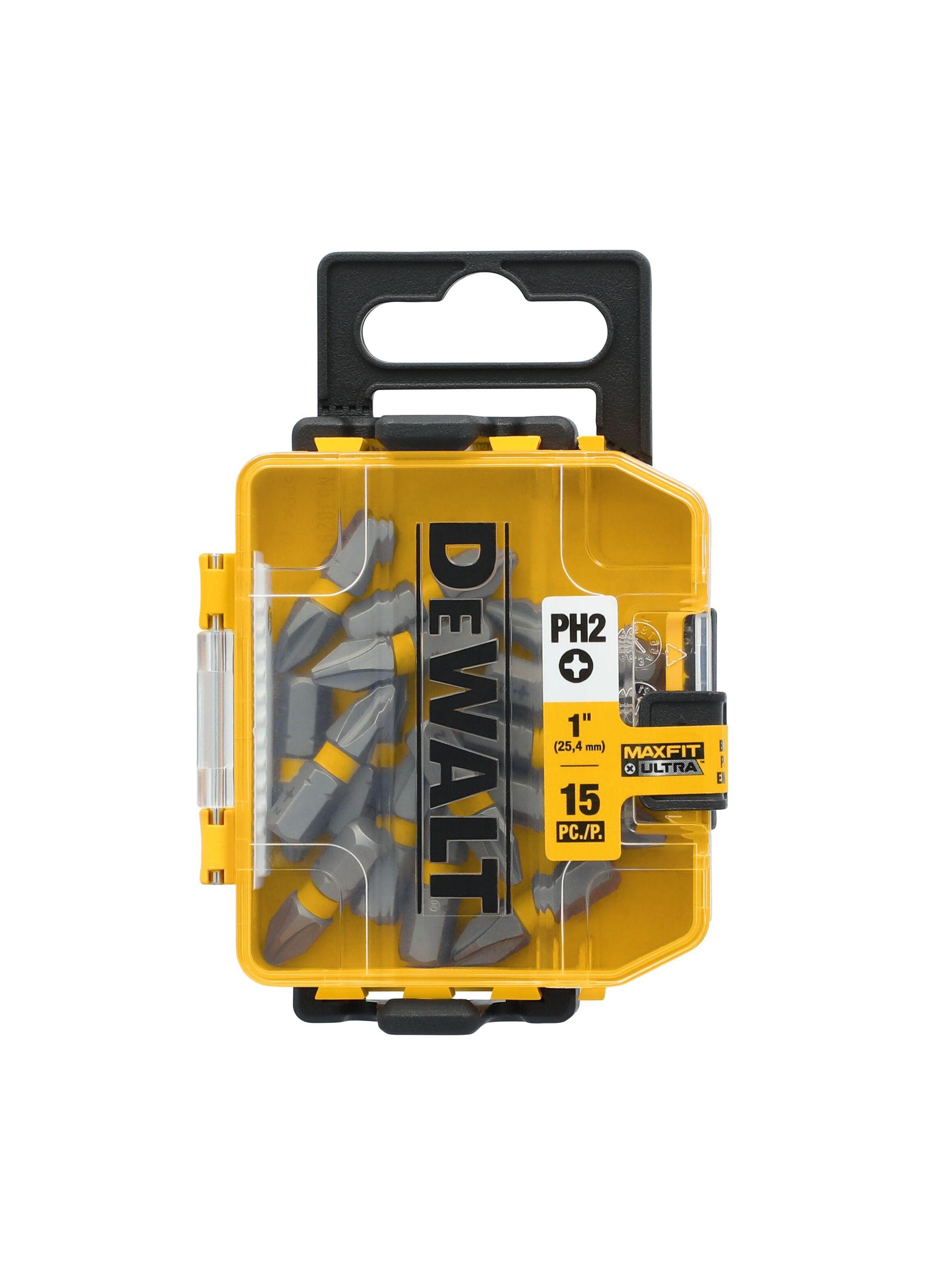 Set 15 Puntas Phillips 1" N°2 MAXFIT DEWALT DWA1PH2UMF15-2