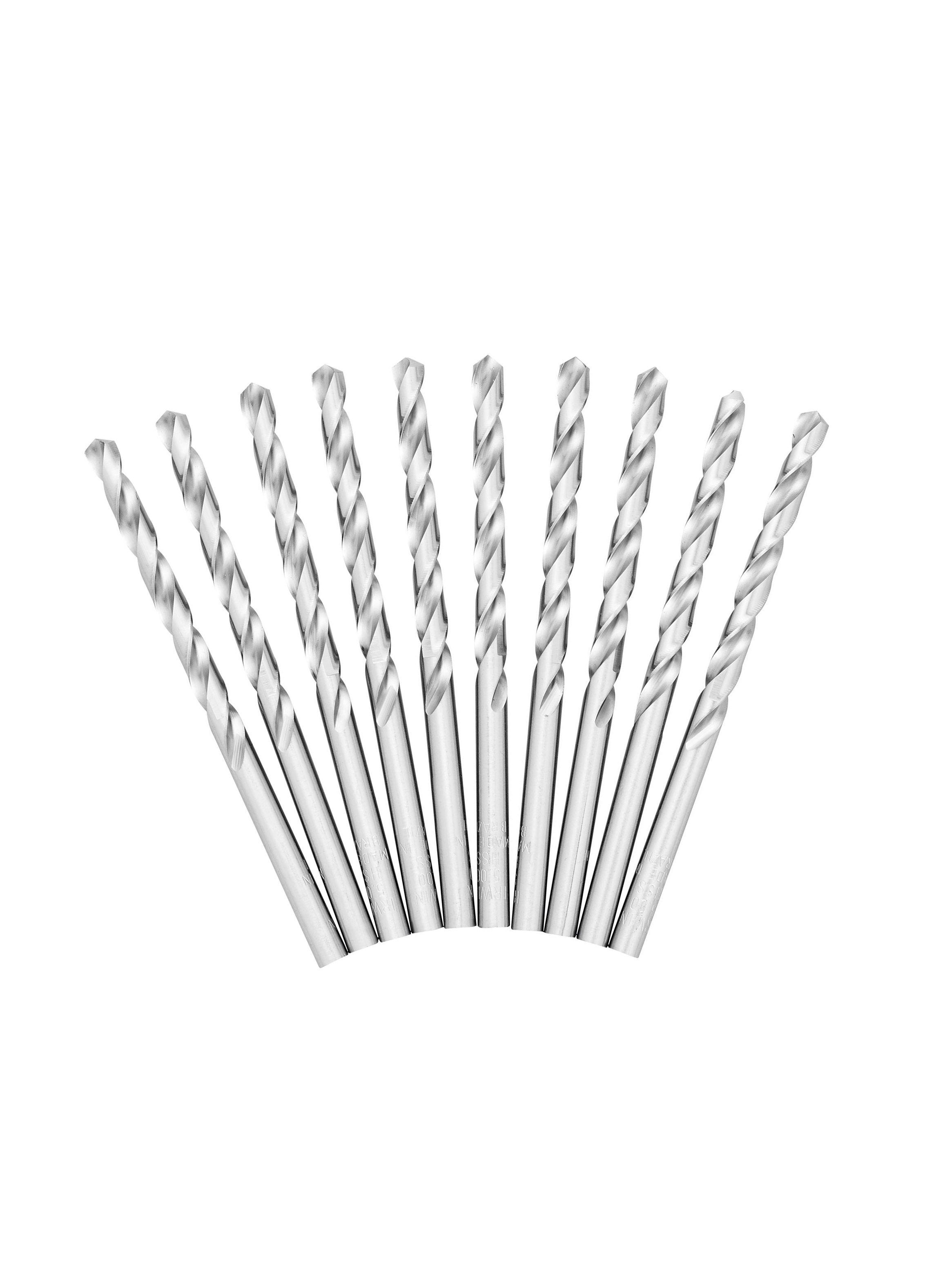 Set 10 brocas acero rápido 5mm IRWIN IW1246-0