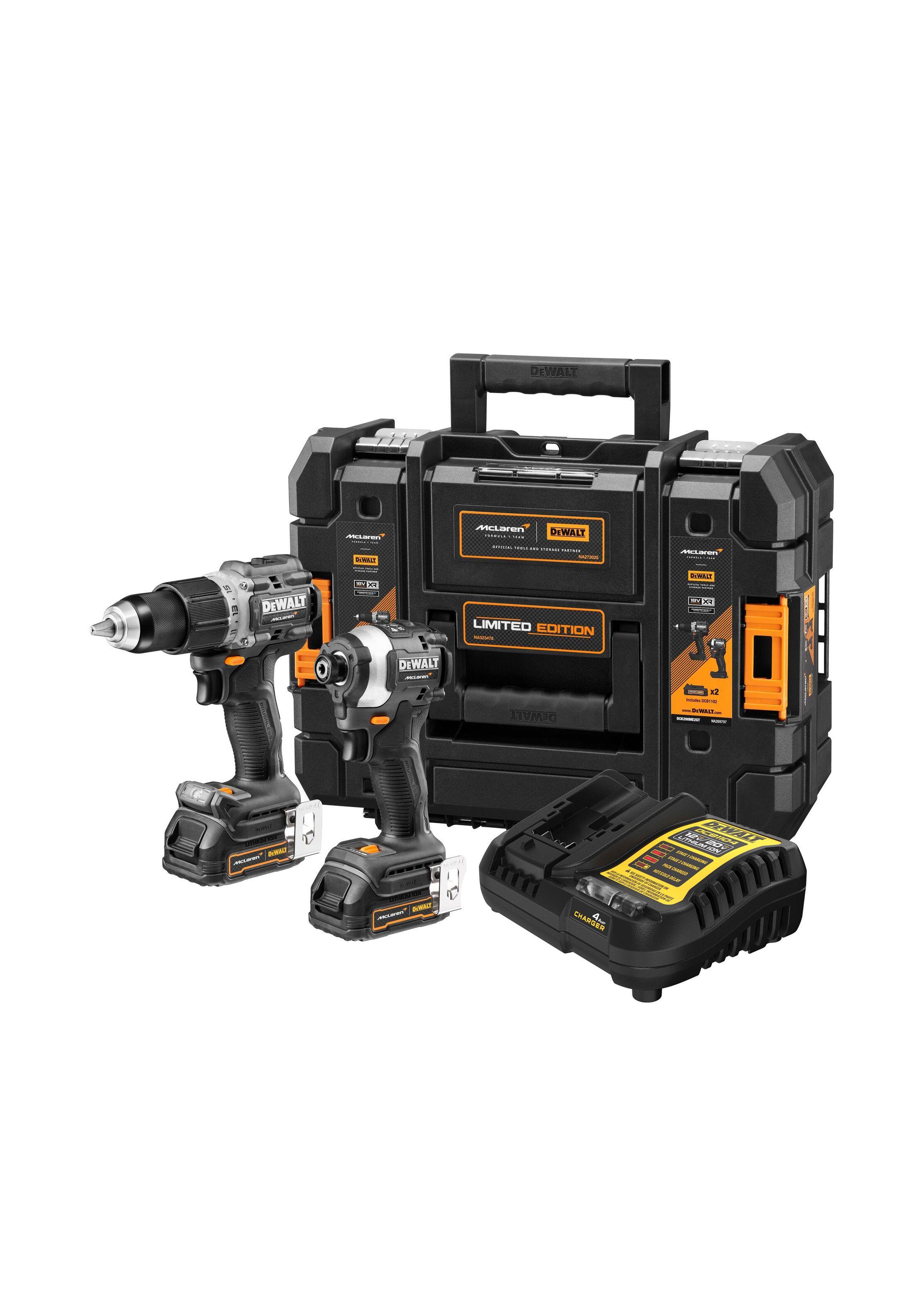 Kit 20V Taladro Percutor+ Ator Impac DEWALT x McLaren F1Team-0