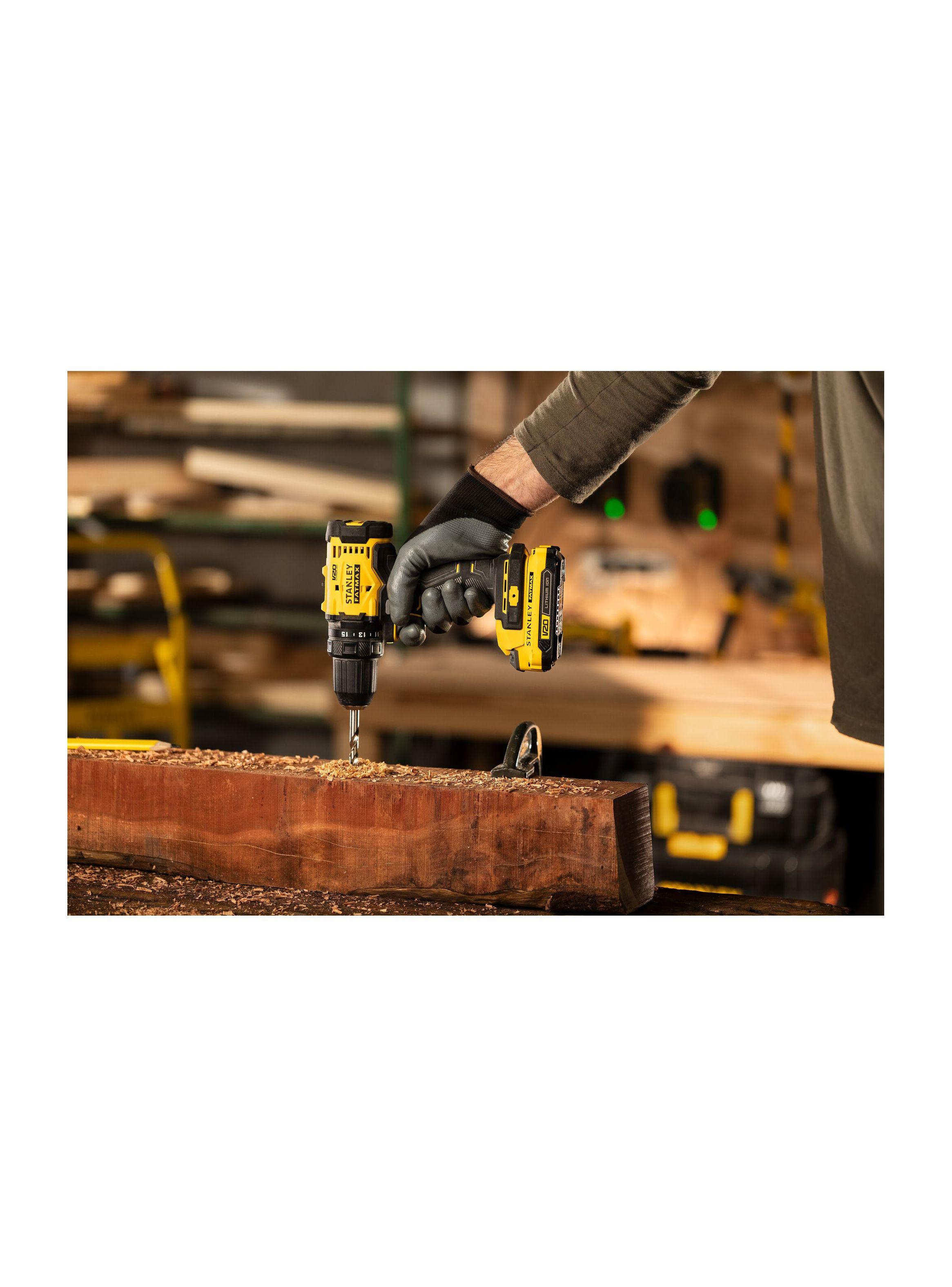 Kit Taladro Atornillador 20V + acces STANLEY SCD701D2K-B2-4