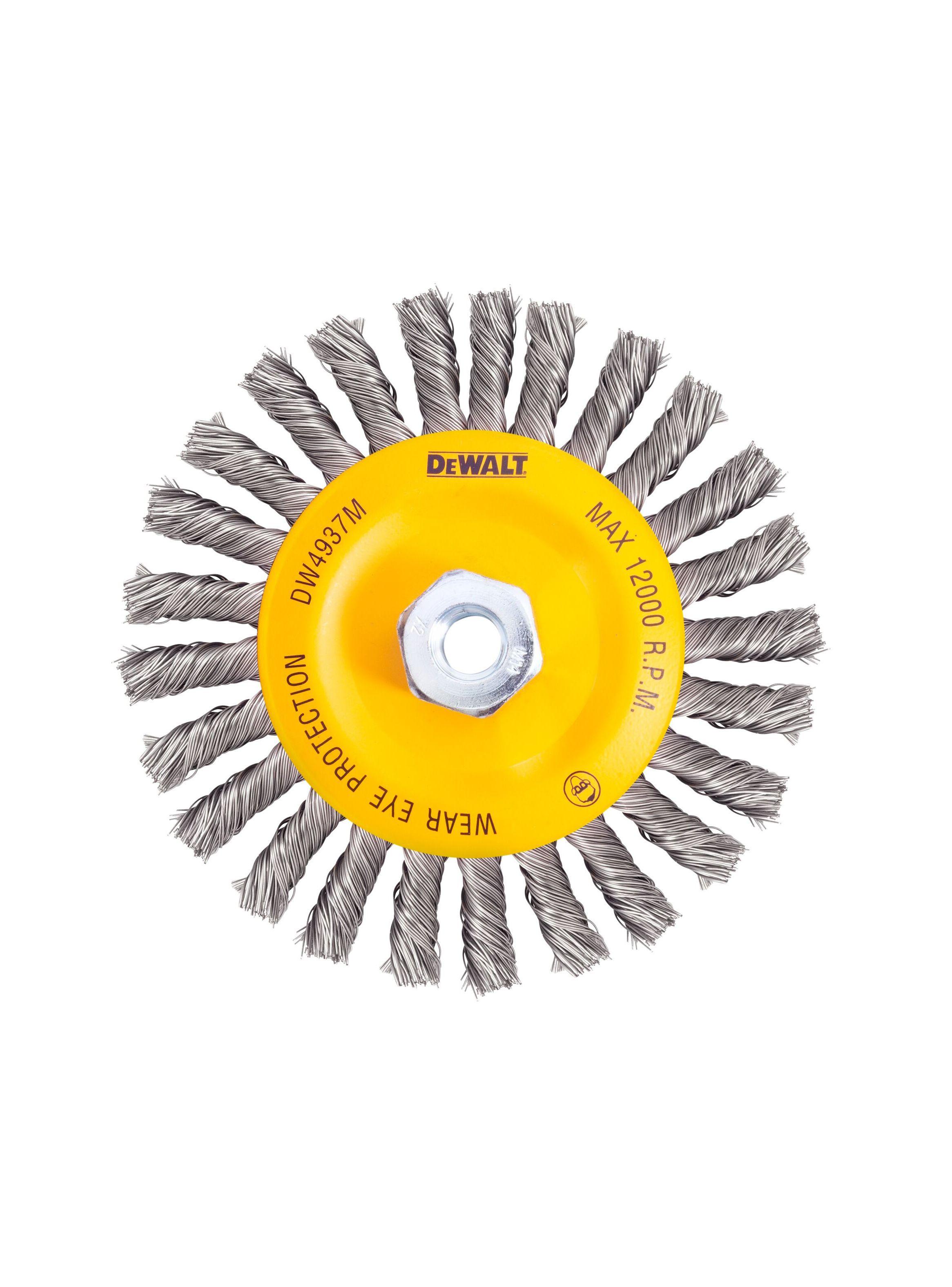 Cepillo de rueda trenzada 6” DEWALT DW4937M-0