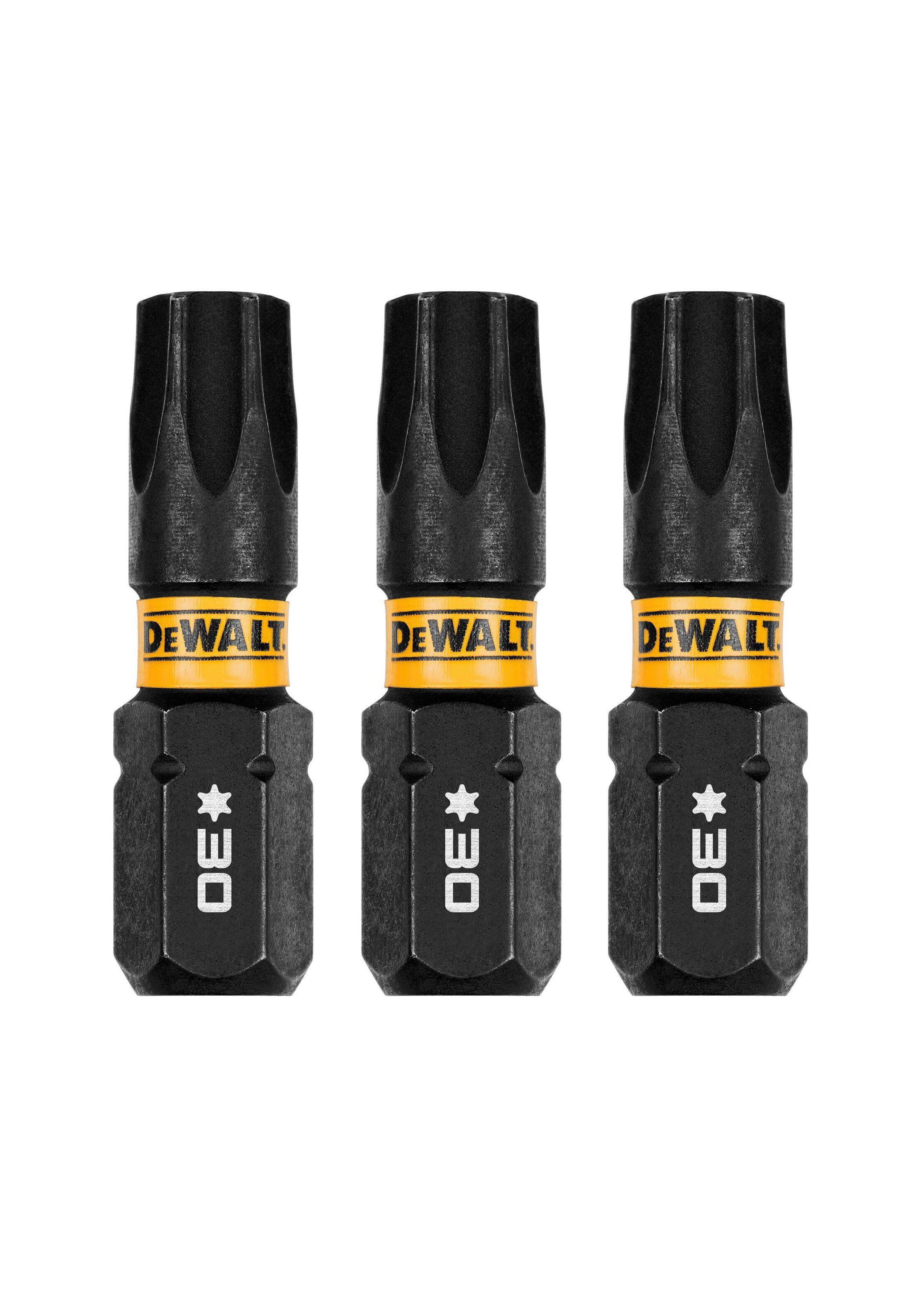 Set 3 puntas 1" T30 FLEXTORQ DEWALT DWAF1TX30IR3-0