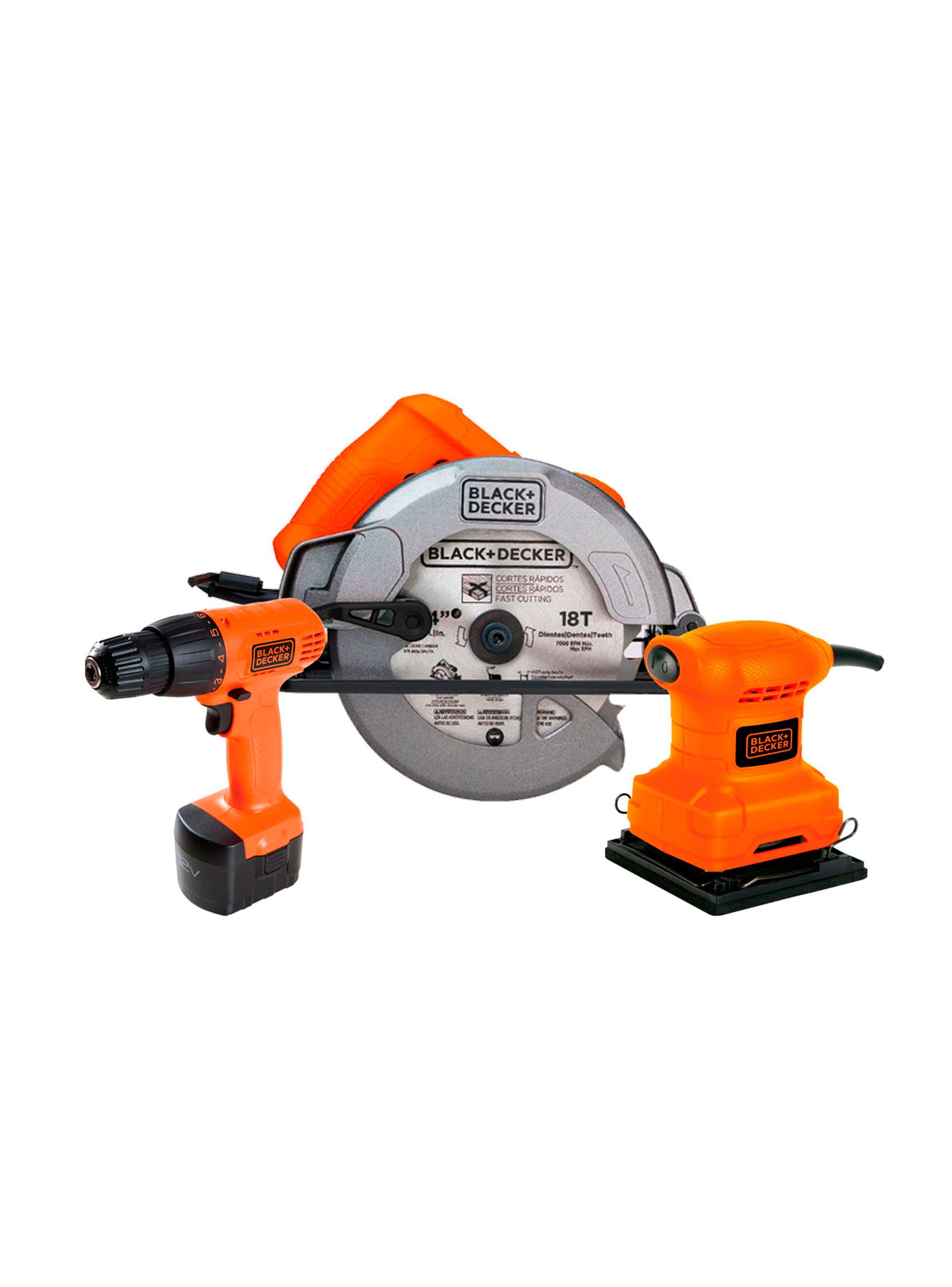 TriPack Madera BLACK+DECKER CS1004-CD121-BS200-0
