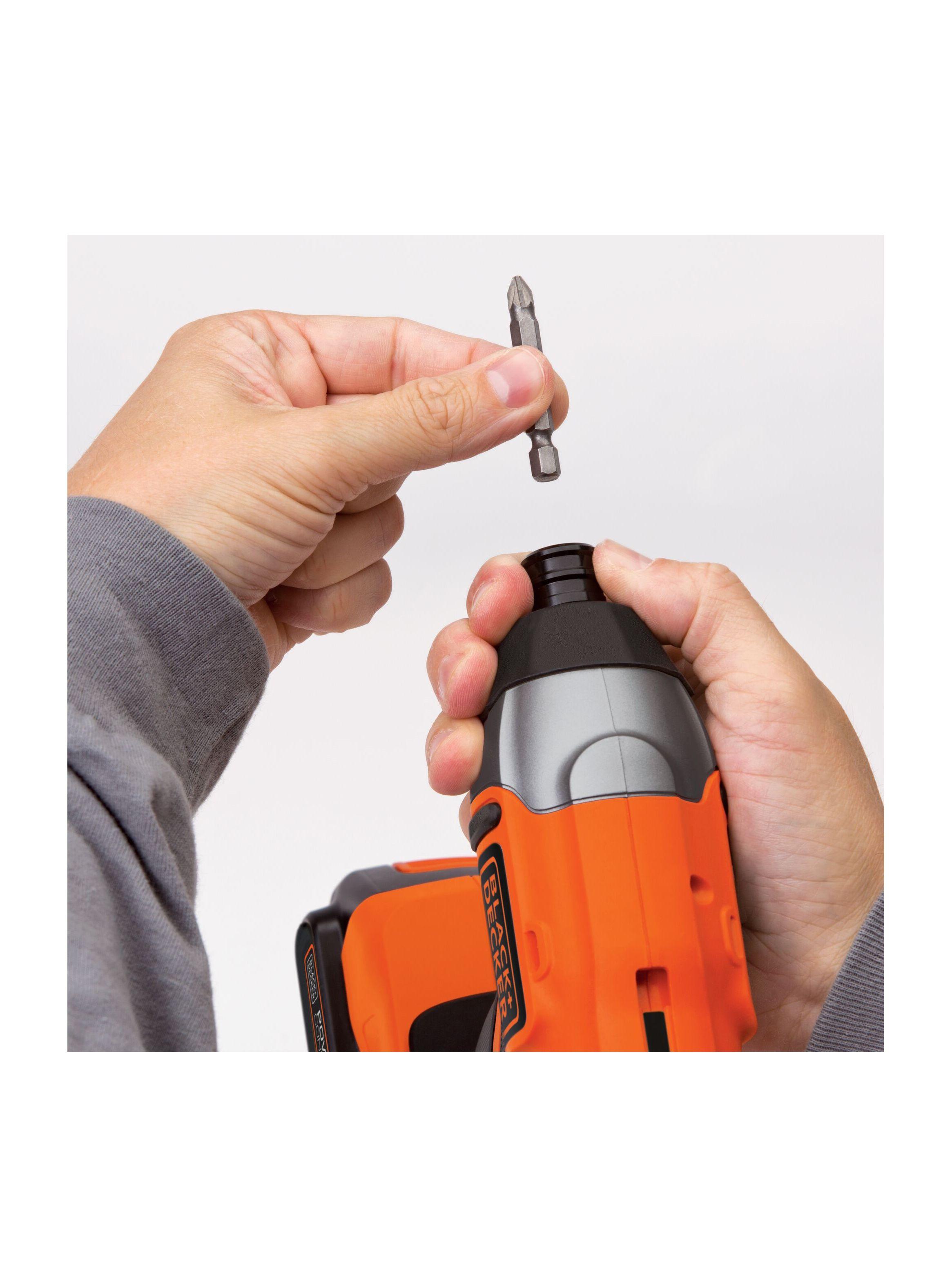 Atornillador de impacto 20V BLACK+DECKER BDCI20D1-B2C-2