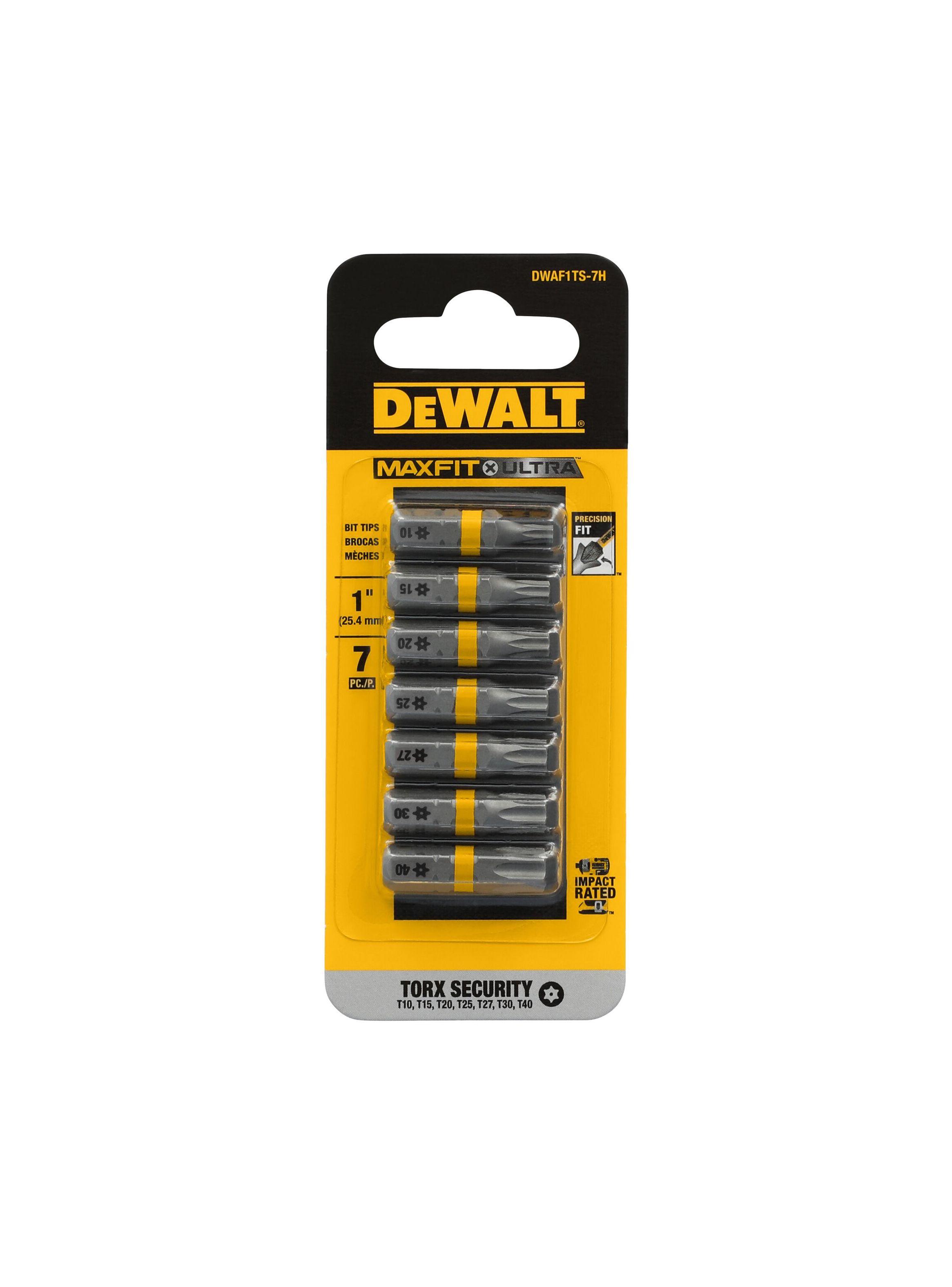 Set 7 puntas torx 1” MAXFIT DEWALT DWAF1TS-7H-1