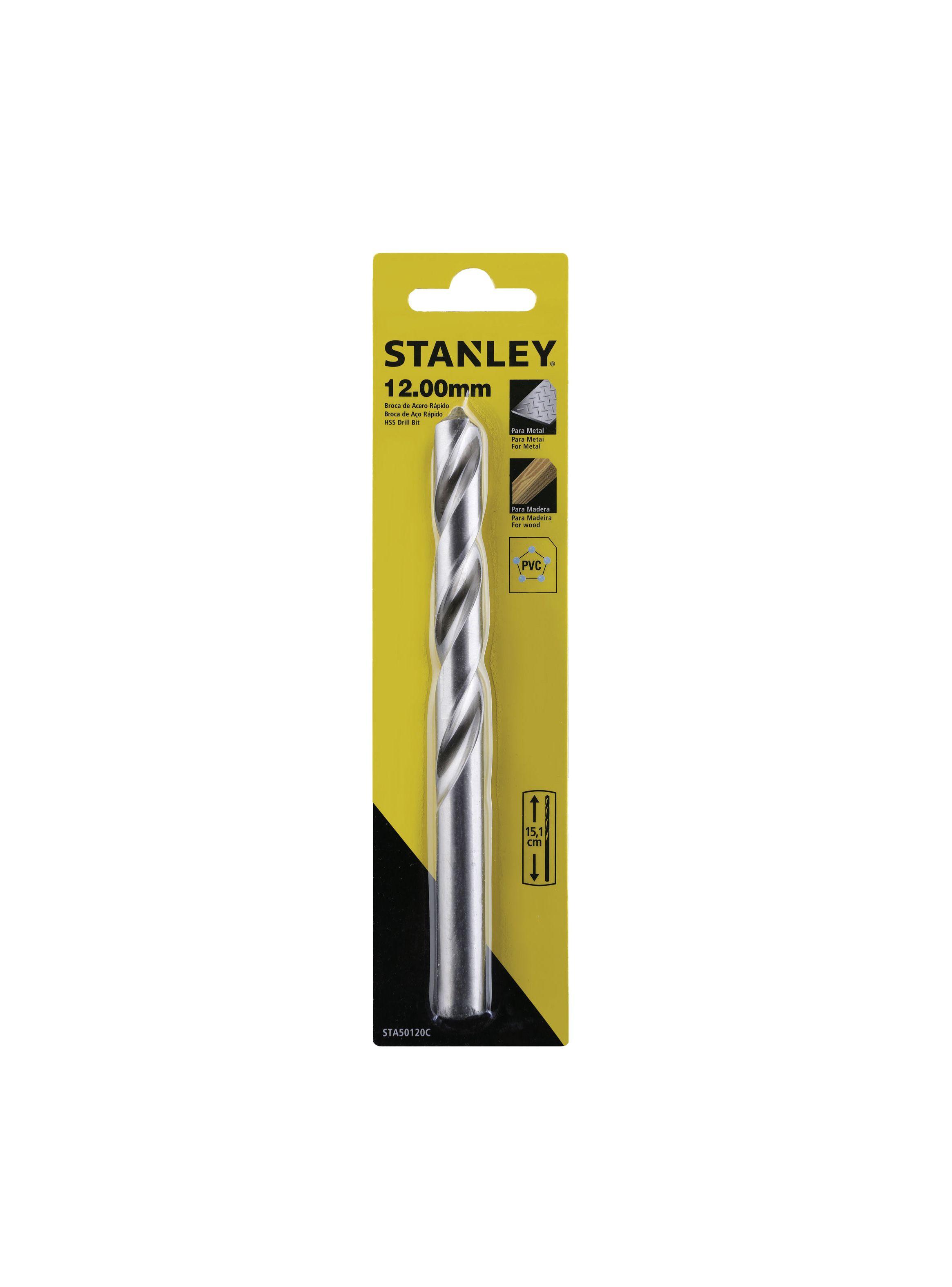 Brocas para metal/madera diámetro 12mm Stanley STA50120C-0