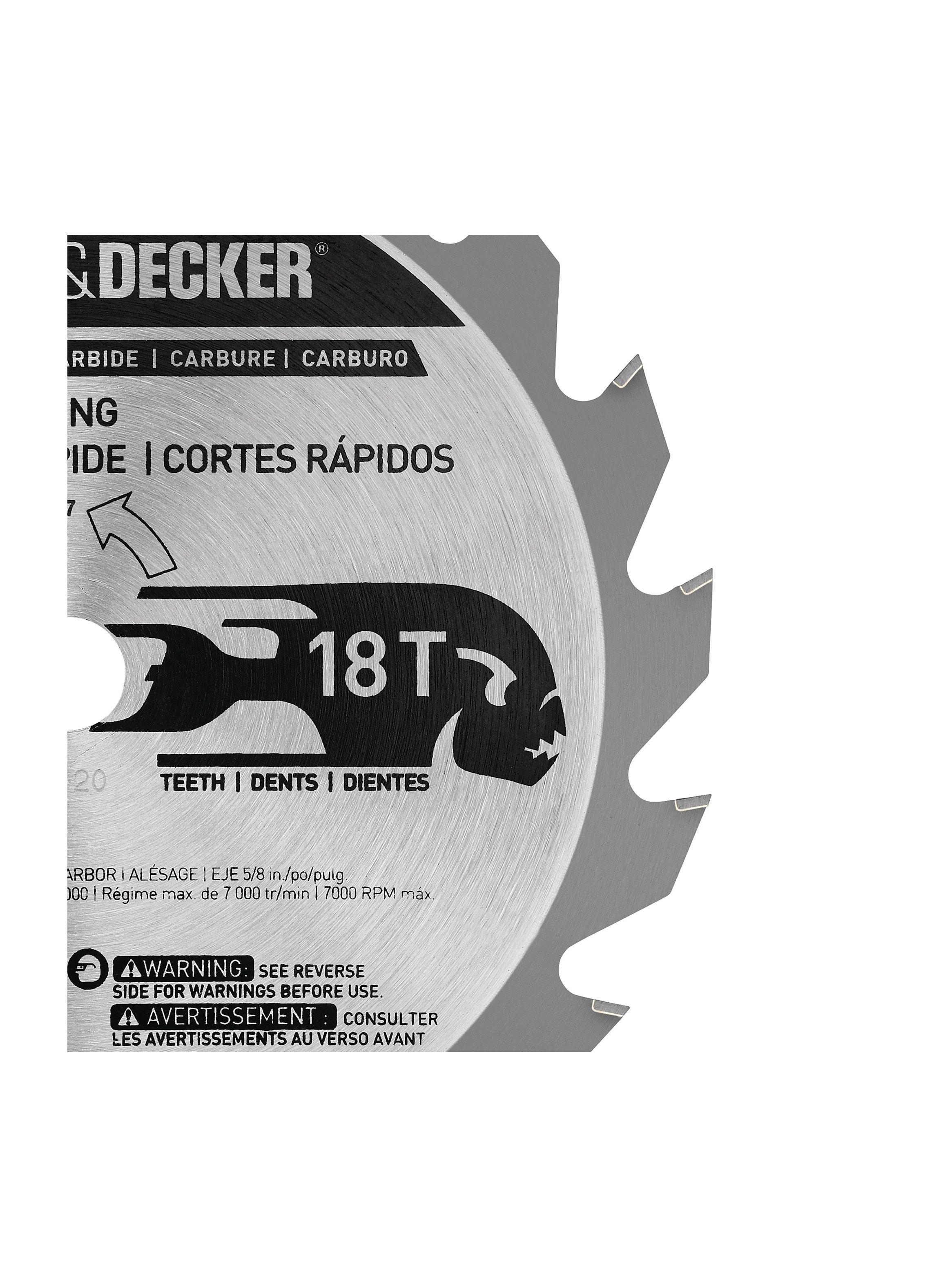 Disco de sierra corte grueso madera BLACK+DECKER 77-717 PS-2