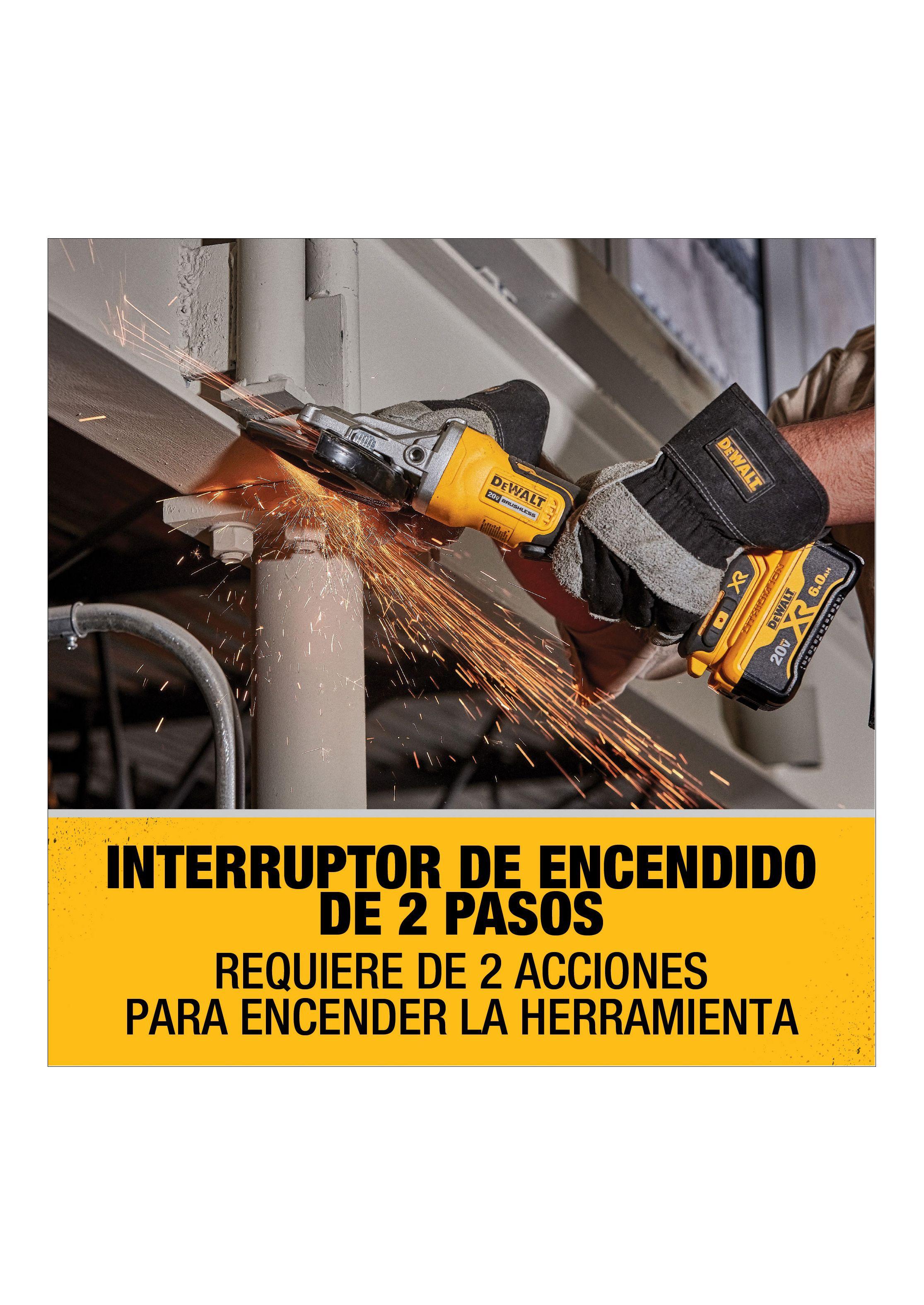 Esmeril Angular cabeza plana 5" 20V DEWALT DCG413FB-B2-5