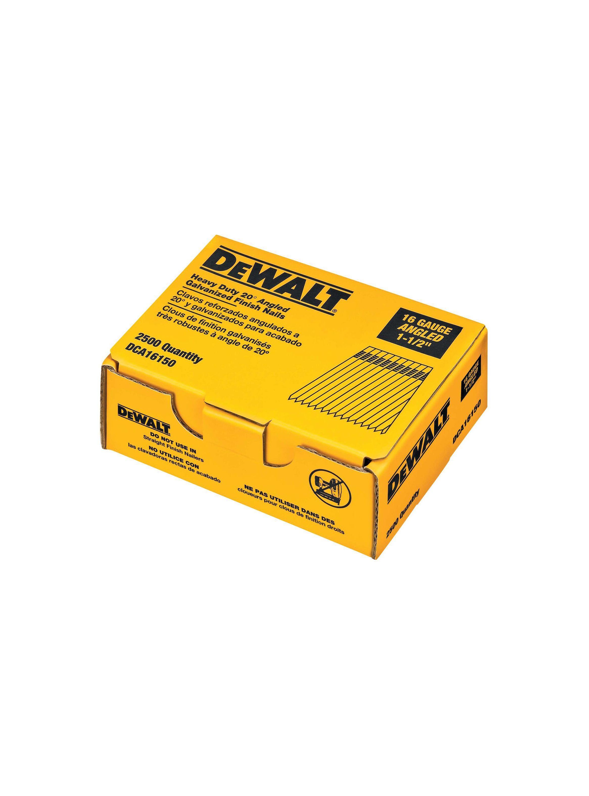 Caja de 2500 clavos reforzados 1-1/2" 16GA DEWALT DCA16150-2