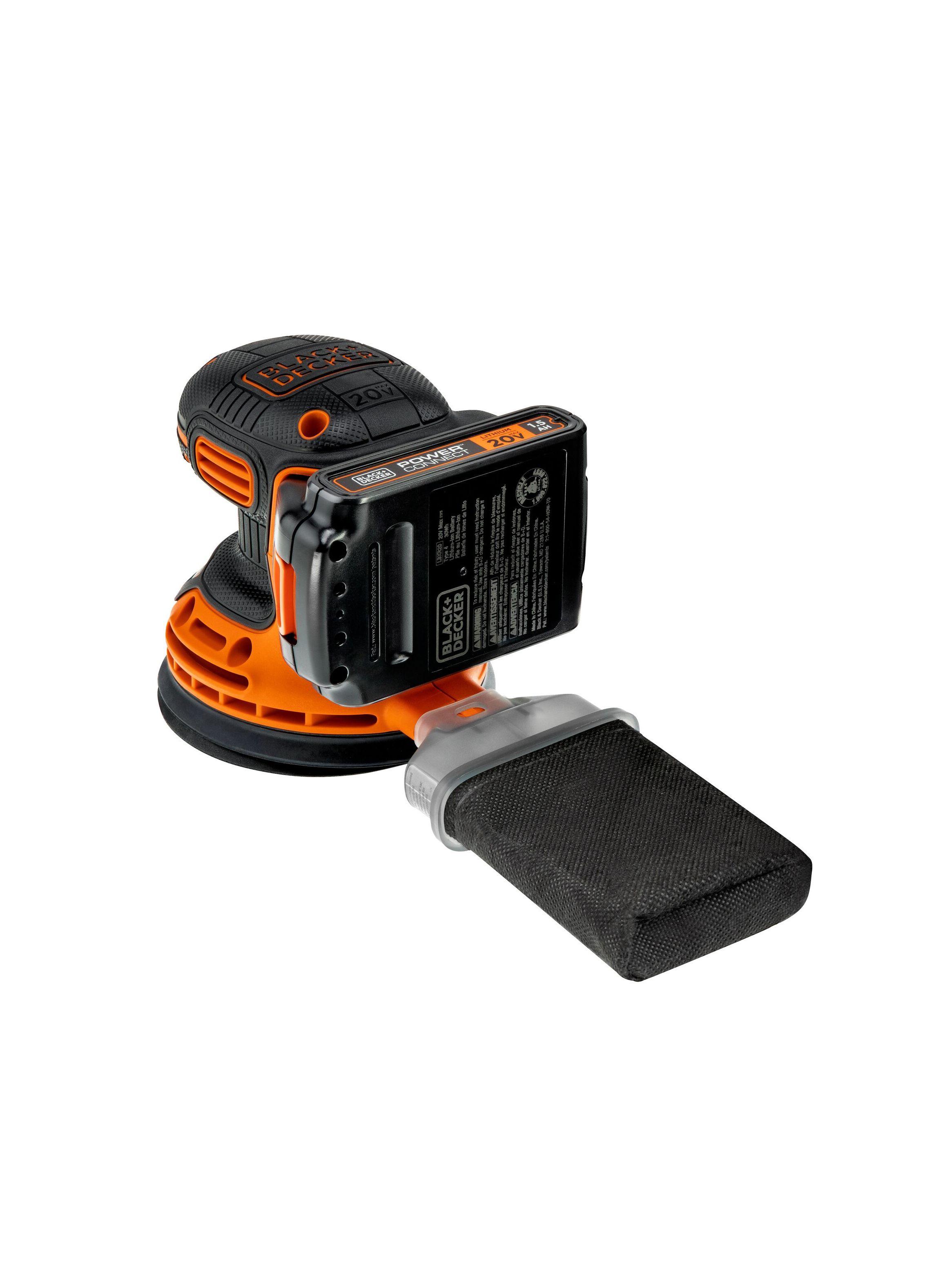 Lijadora Rotorbital 20V BLACK+DECKER BDCRO20C-B2C-2