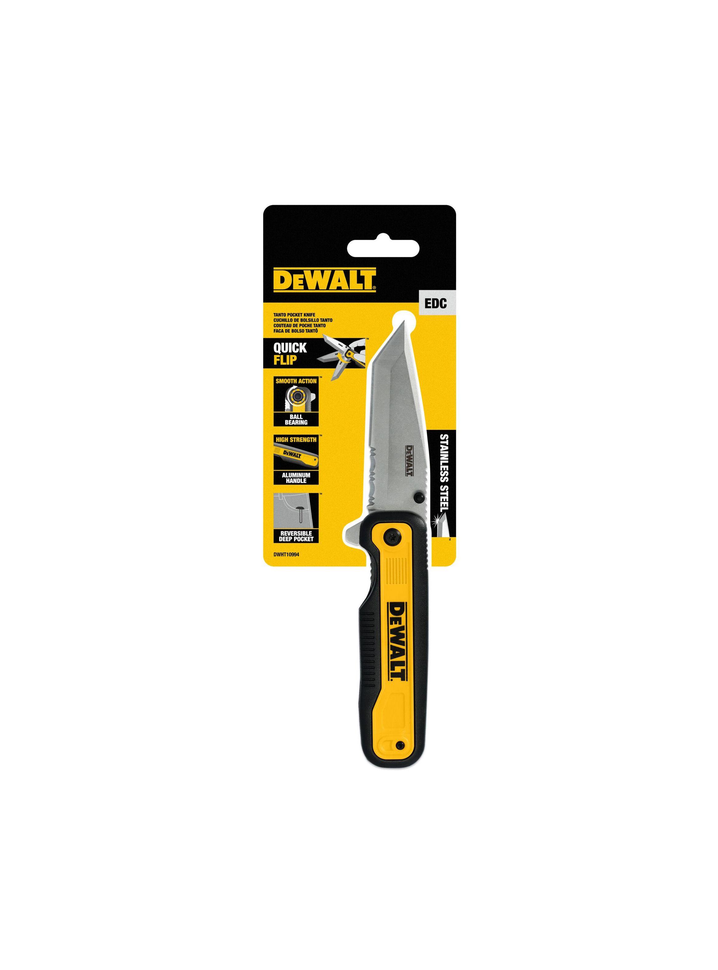 Navaja de bolsillo con dientes de sierra DEWALT DWHT10994-4
