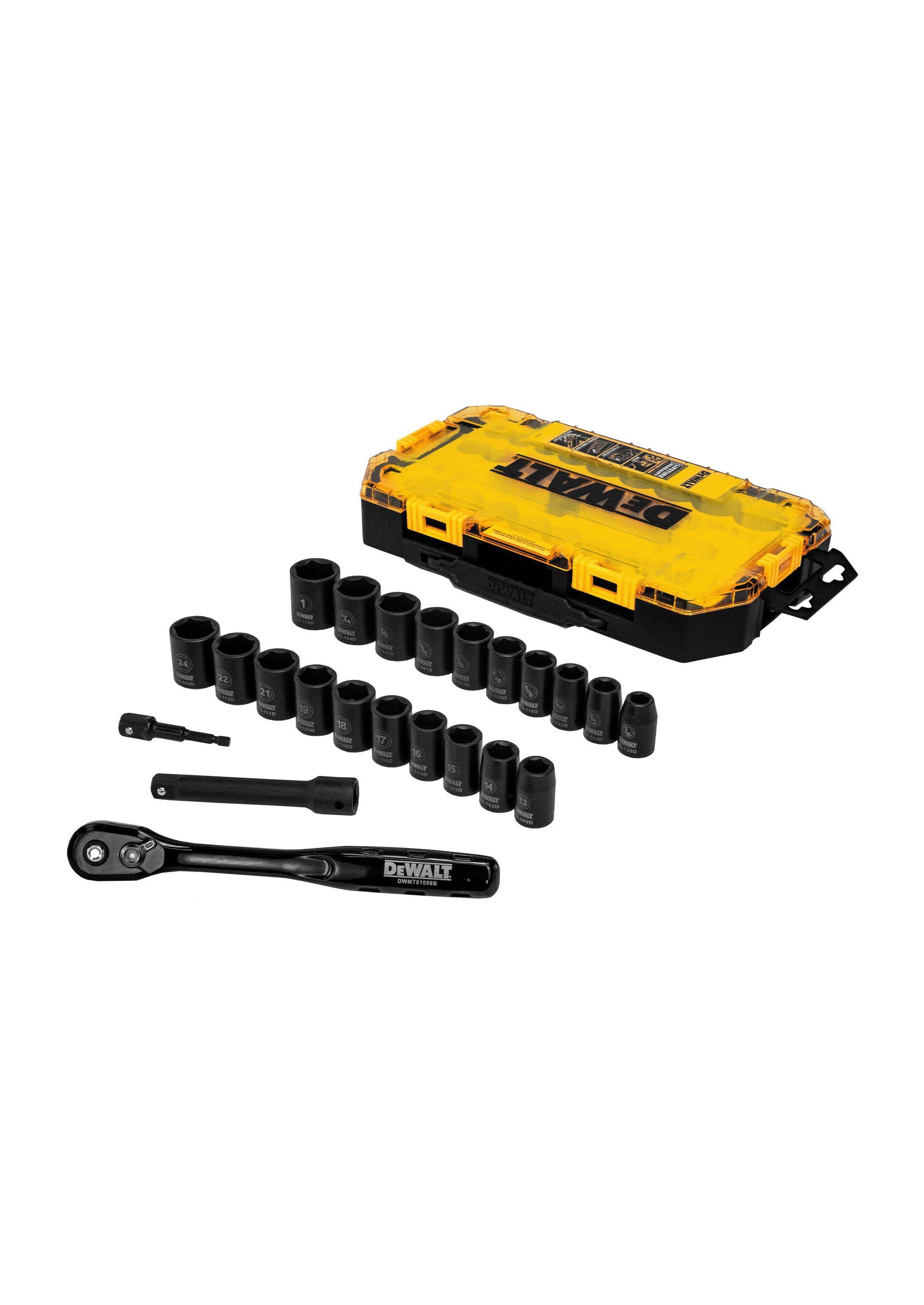 Set 23 piezas/dados impacto combinado 1/2” DEWALT DWMT74739-2