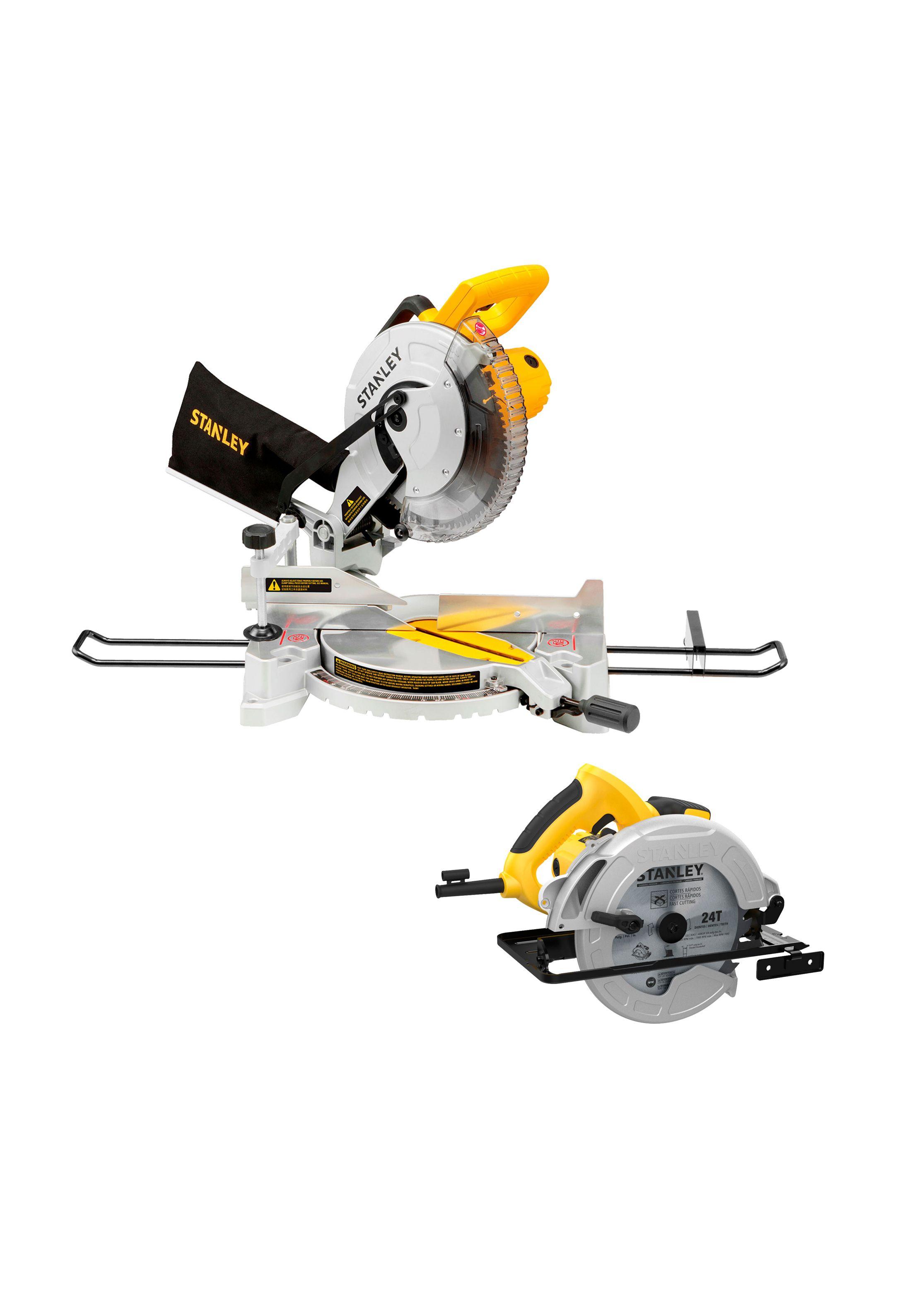 Sierra Ingleteadora 10" 1650W + Sierra Circular 1600W STANLEY-0