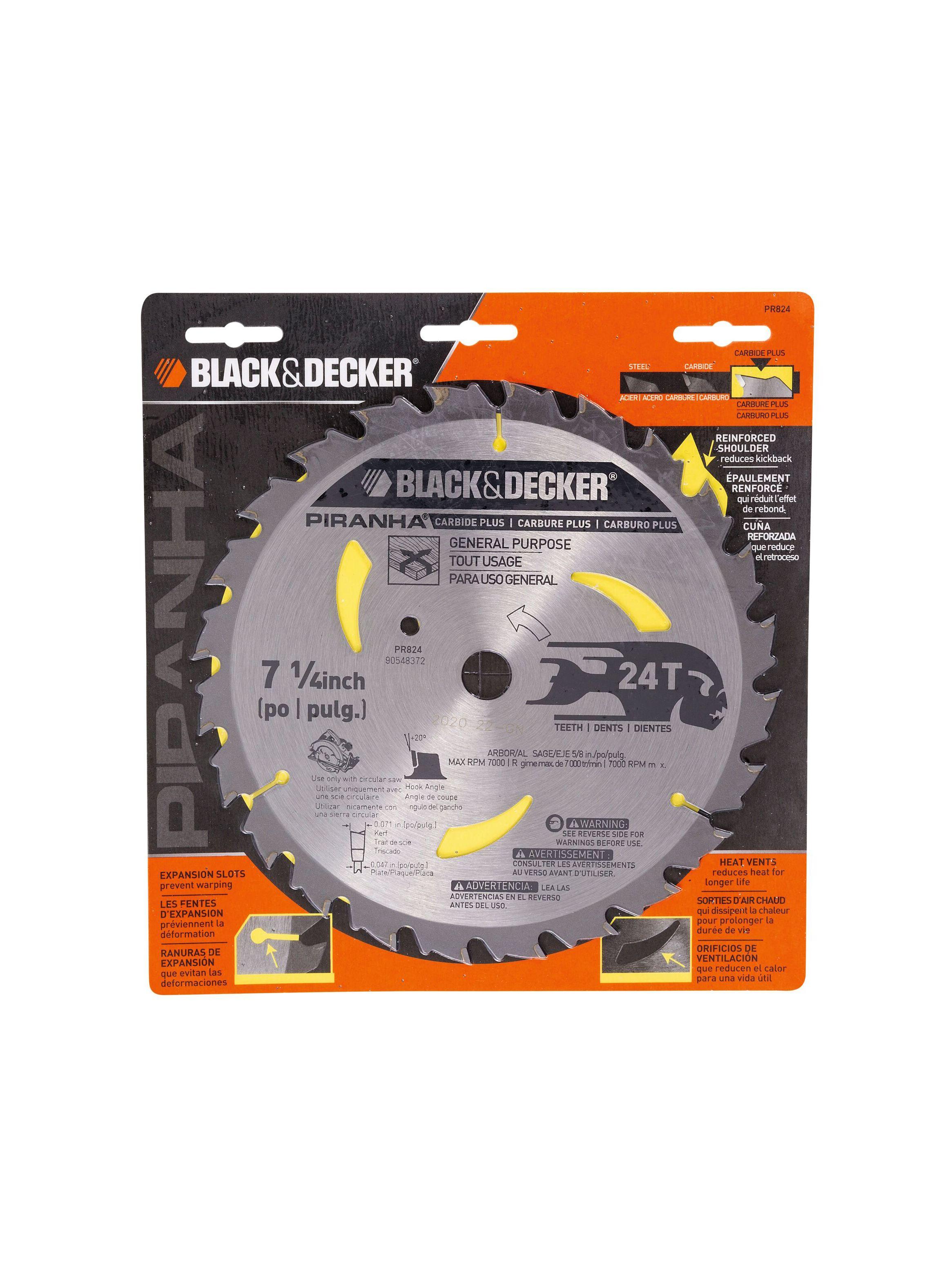 Disco de sierra corte medio madera BLACK+DECKER PR824 P-2