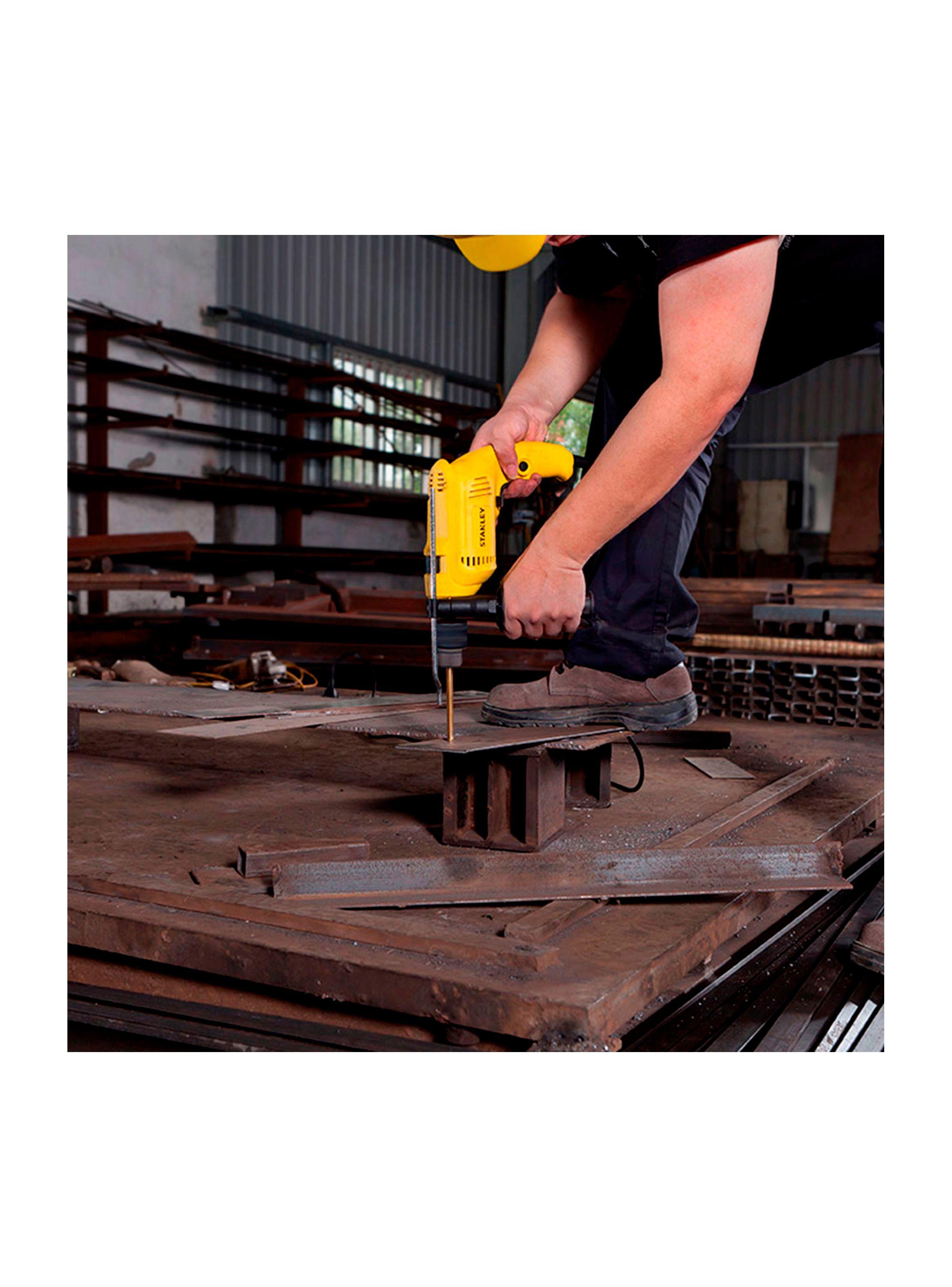 Taladro percutor 1/2" + set brocas combinadas STANLEY-5