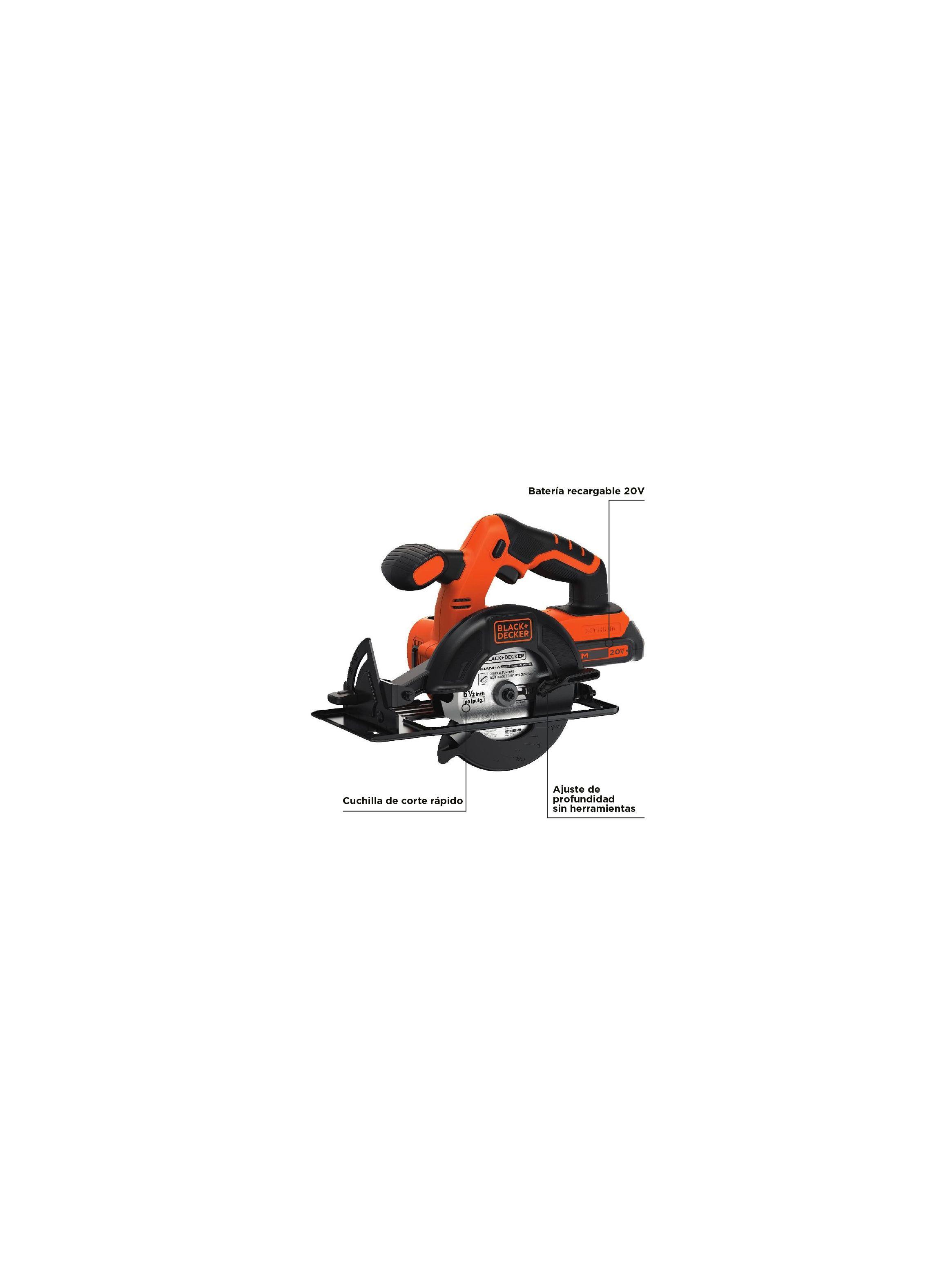 Kit Taladro Atornillador 10mm + Sierra Circular 140mm 20V BLACK+DECKER-3