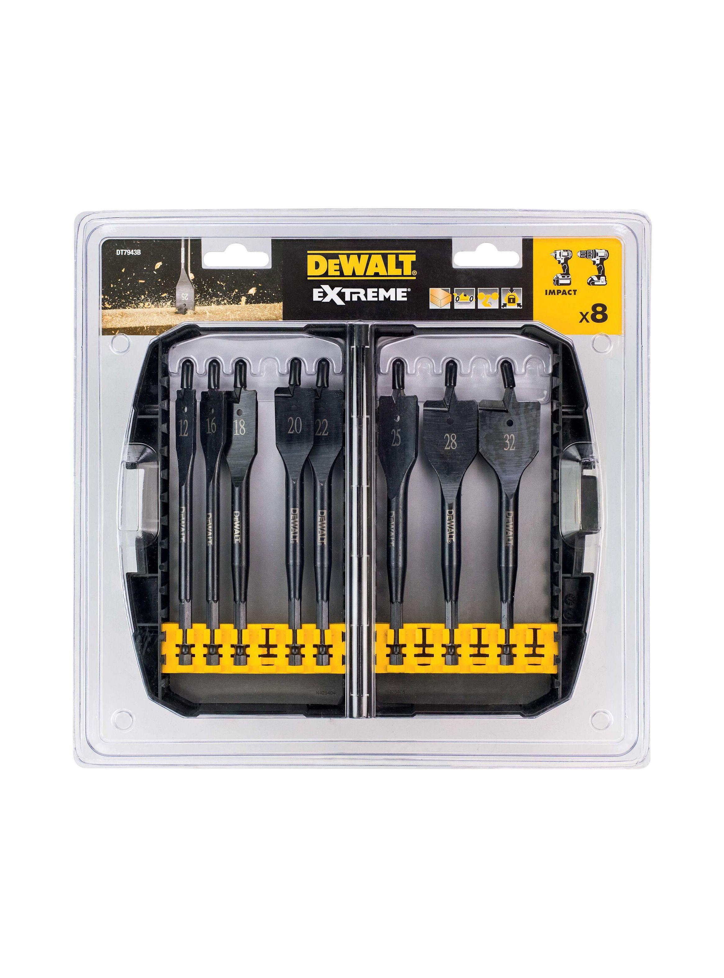Set 8 brocas de paleta para madera DEWALT DT7943B-QZ-1