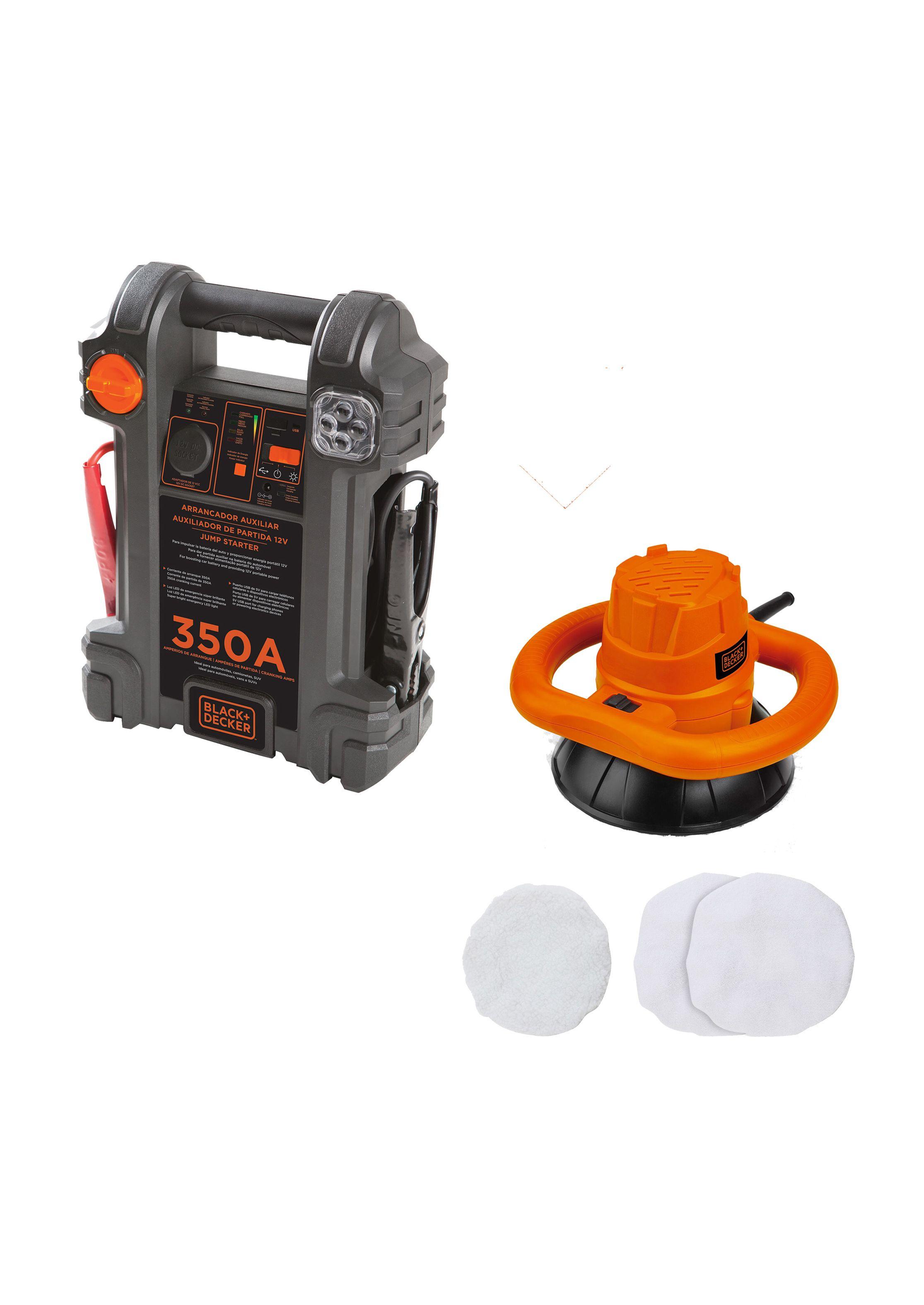 Partidor auxiliar 350A + Pulidora Orbital 120W BLACK+DECKER-0