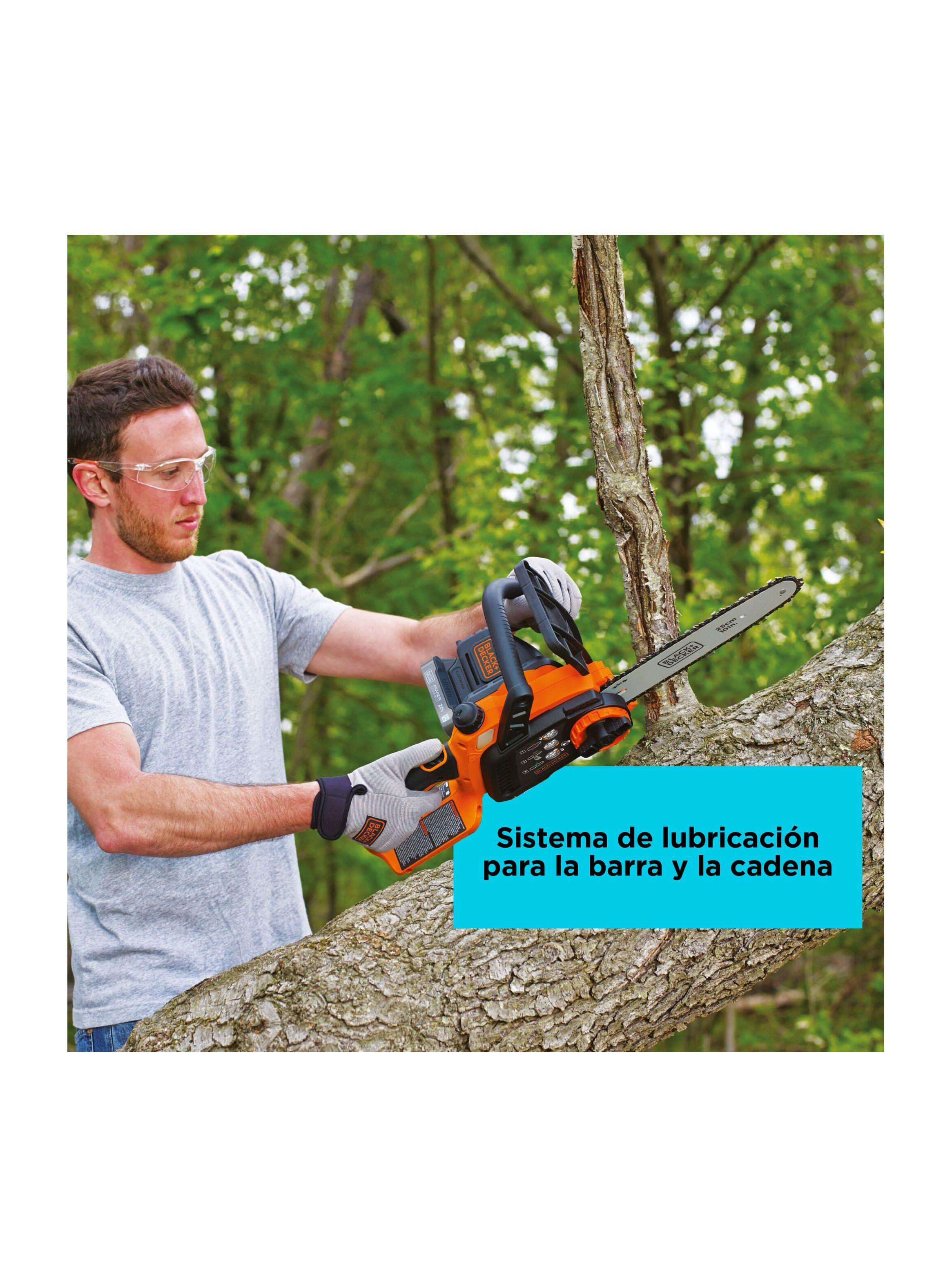 Motosierra 20V 10" (25cm) BLACK+DECKER BCCS1020D1-B2-3