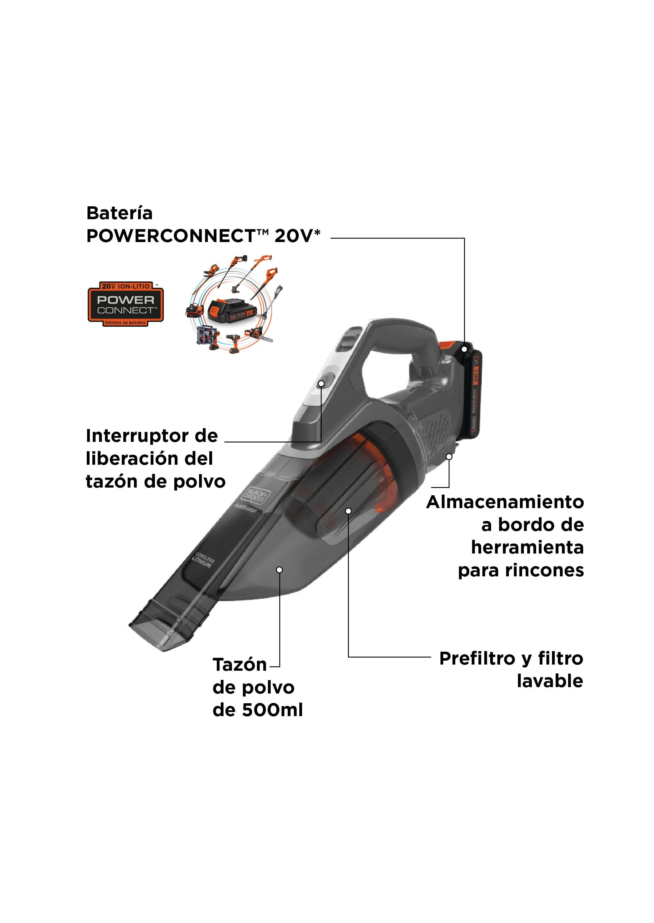 Aspiradora de mano 20V POWERCONNECT™-1
