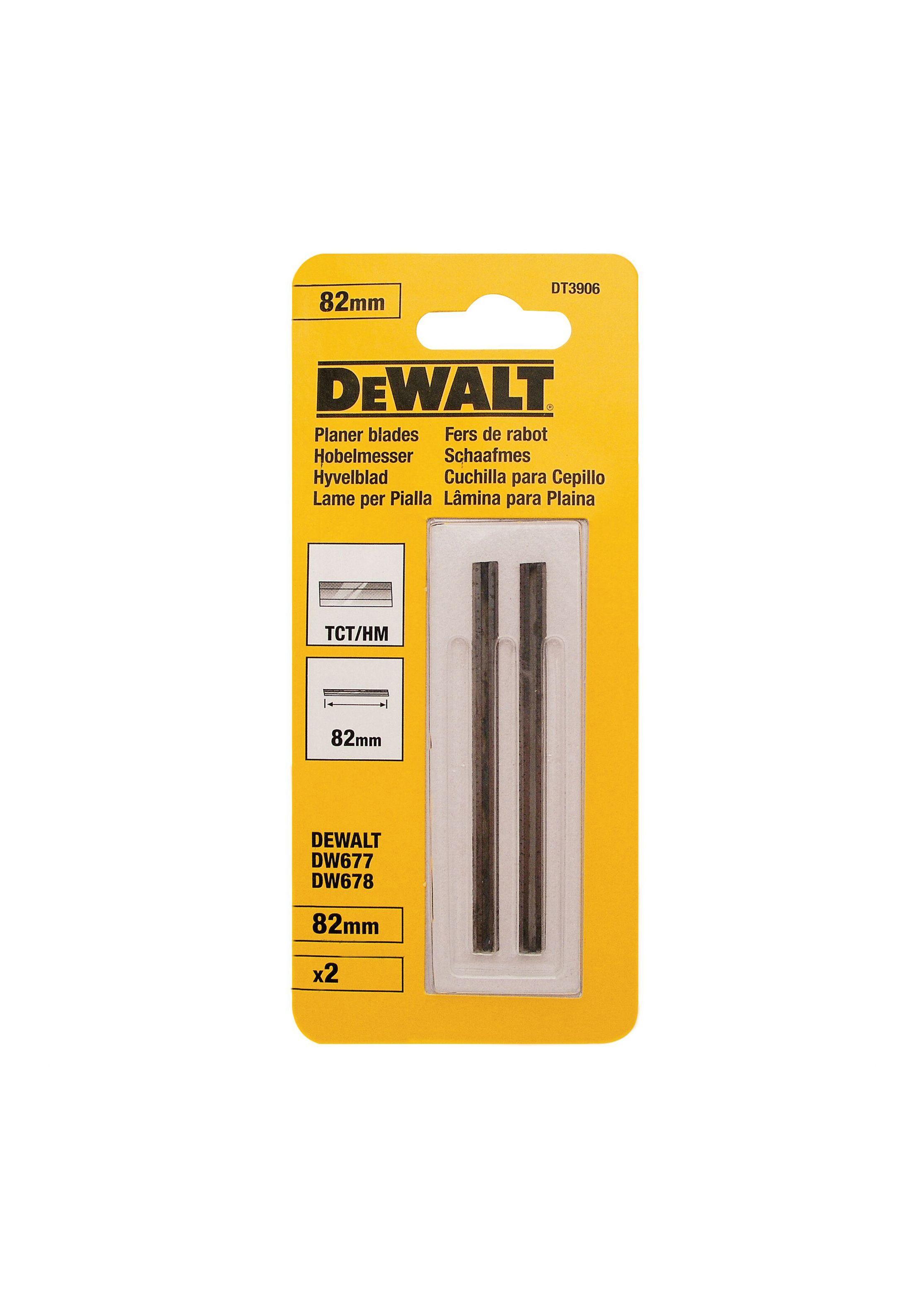 Set cuchillas p/cepillo de madera 82mm DEWALT DT3906-QZ-1