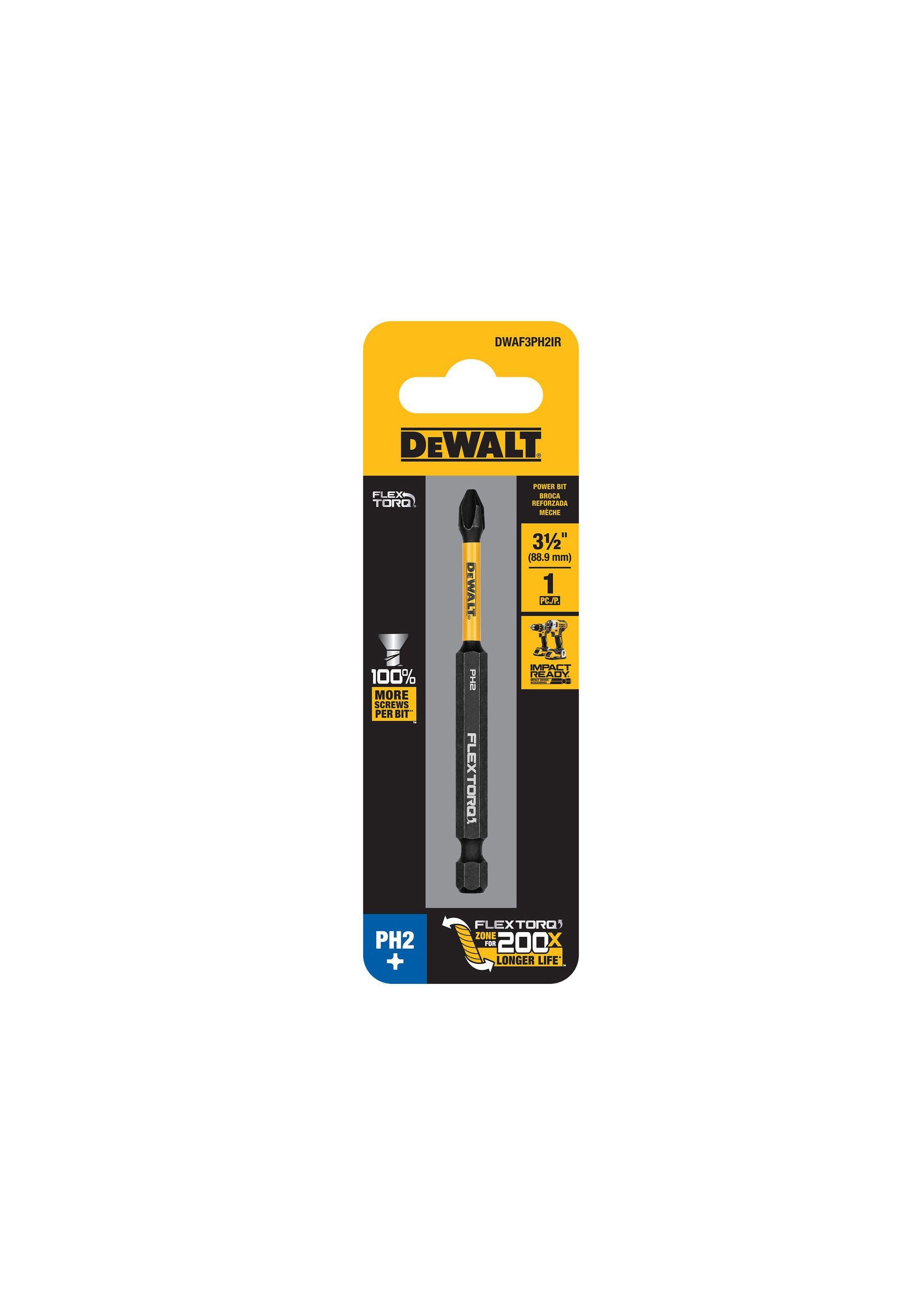 Punta phillips 3 1/2" N°2 FLEXTORQ DEWALT DWAF3PH2IR-2